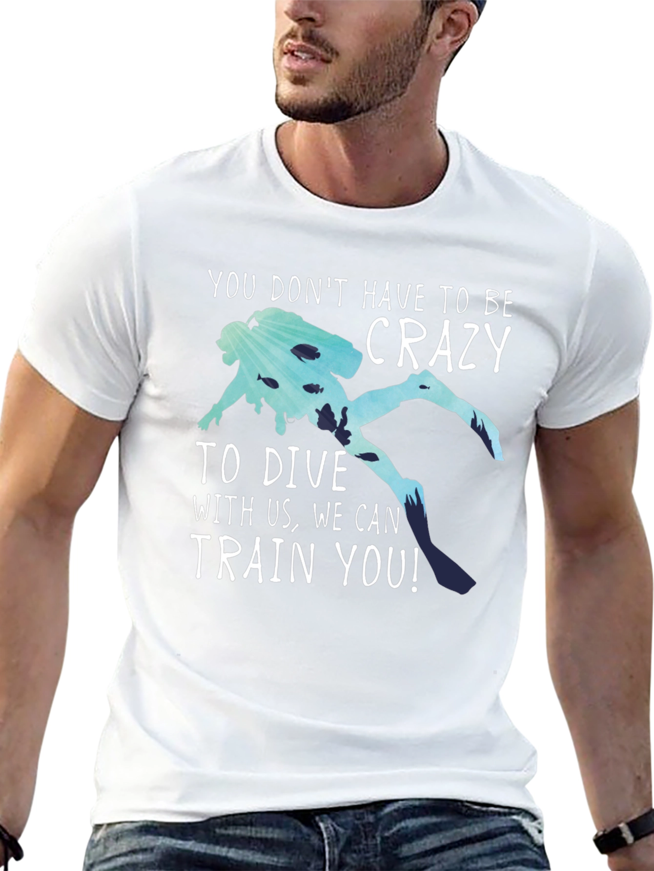 Funny Diving T-Shirt: No Crazy Divers Needed!