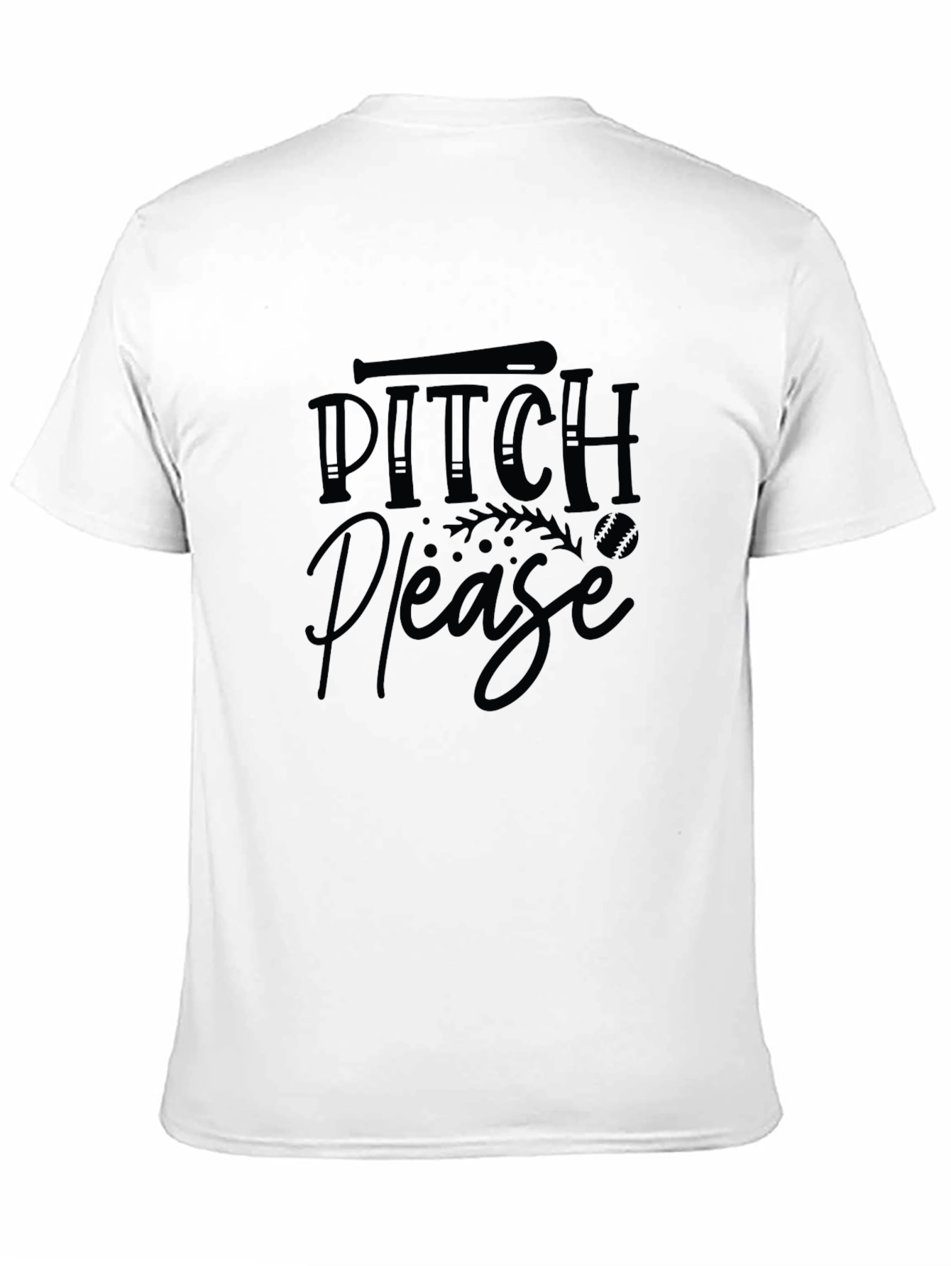 Pitch Please Baseball Graphic T-Shirt