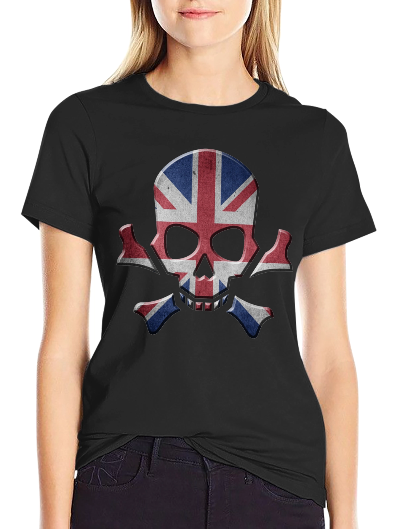 Union Jack Skull Graphic Tee