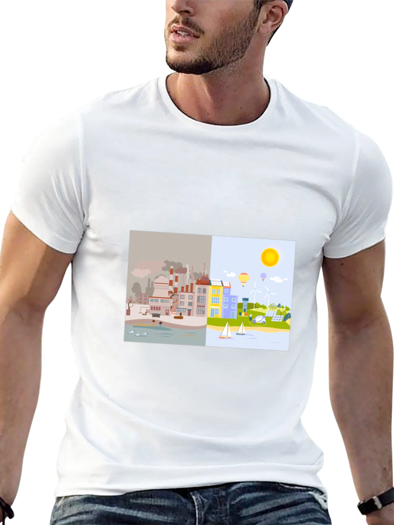 Eco-Friendly T-Shirt: Clean Energy Design