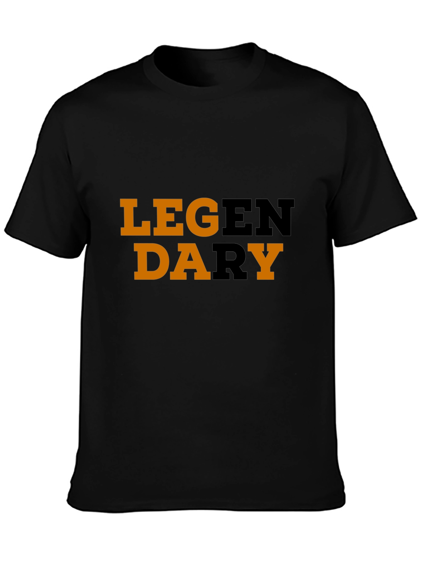 Legendary Graphic Black Cotton T-Shirt
