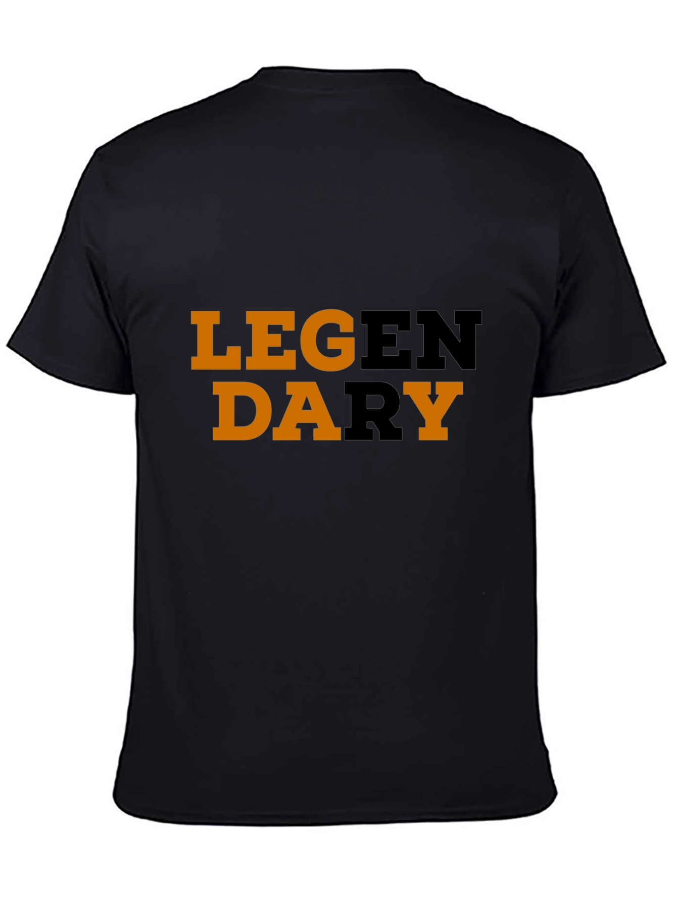 Legendary Graphic Black Cotton T-Shirt