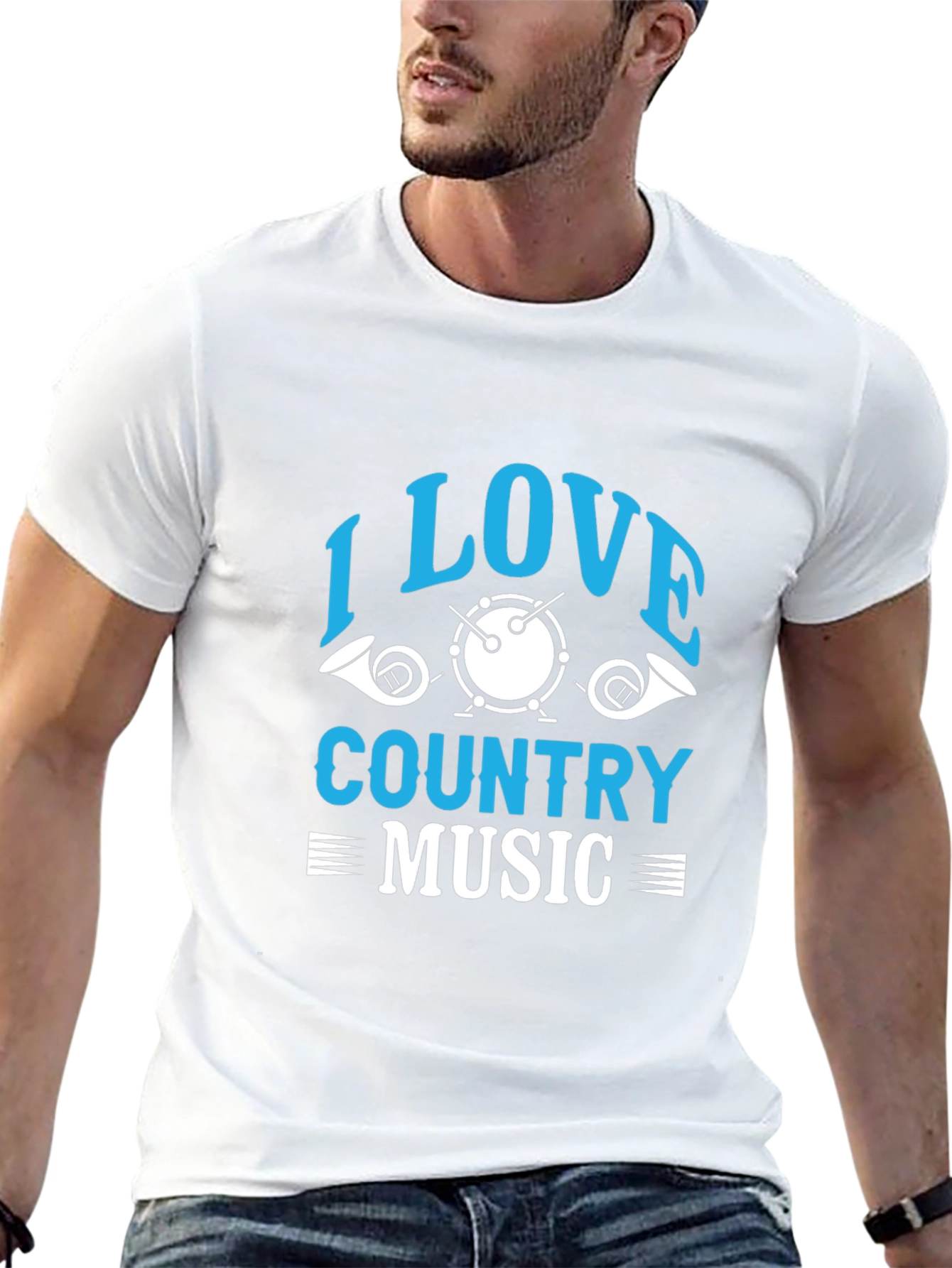 I Love Country Music Graphic T-Shirt