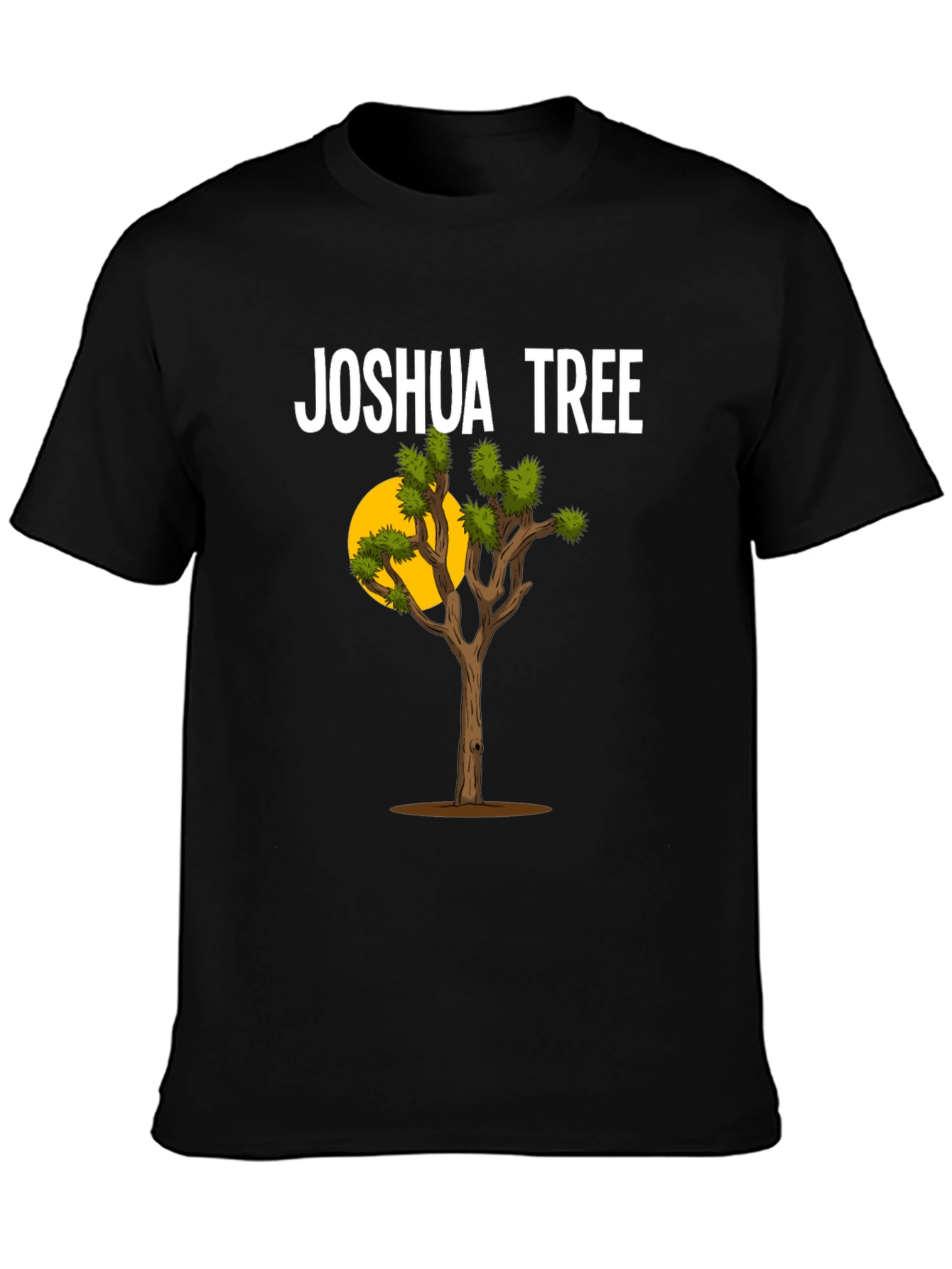 Joshua Tree Graphic T-Shirt - Black Cotton Blend