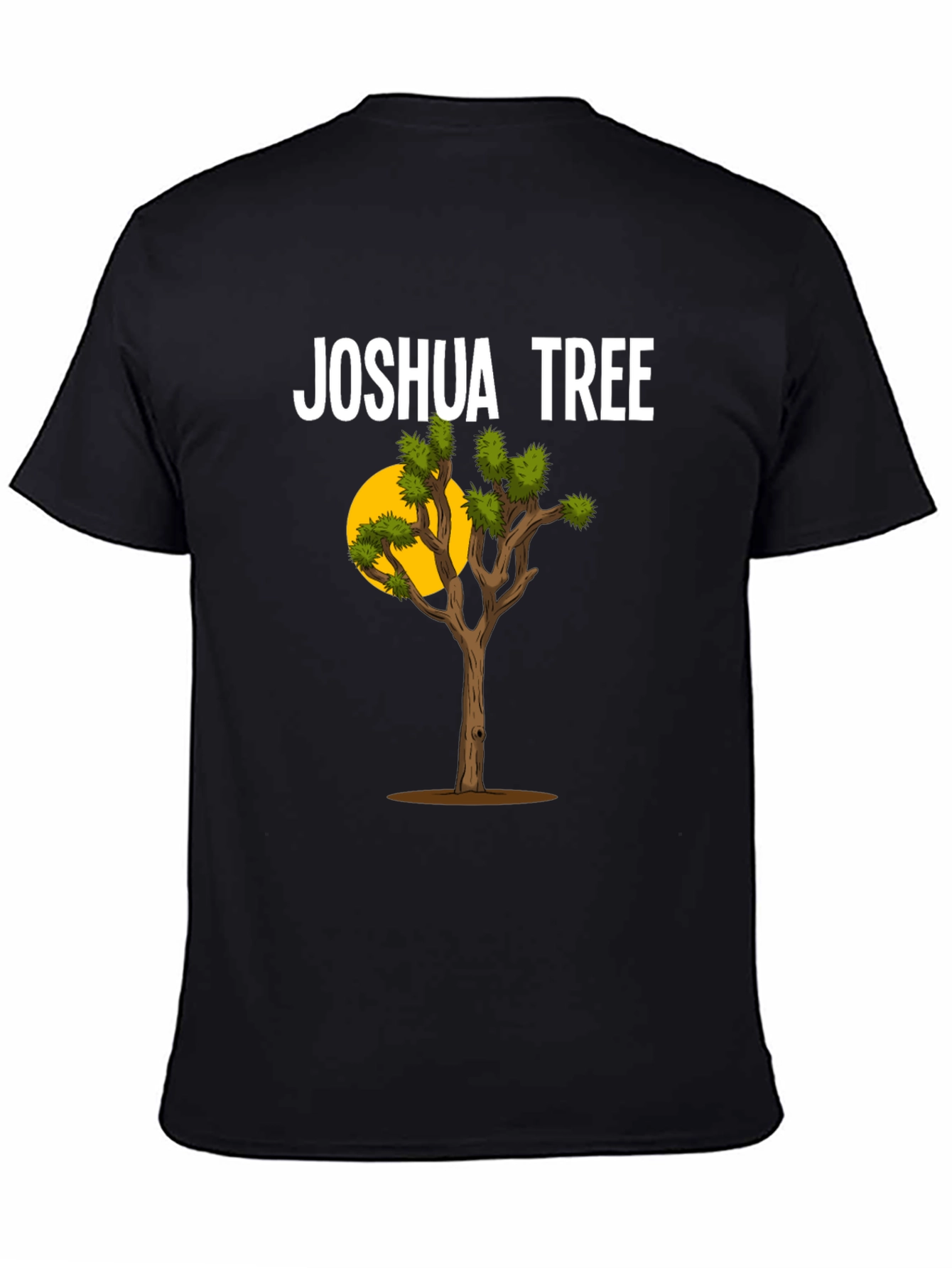 Joshua Tree Graphic T-Shirt - Black Cotton Blend