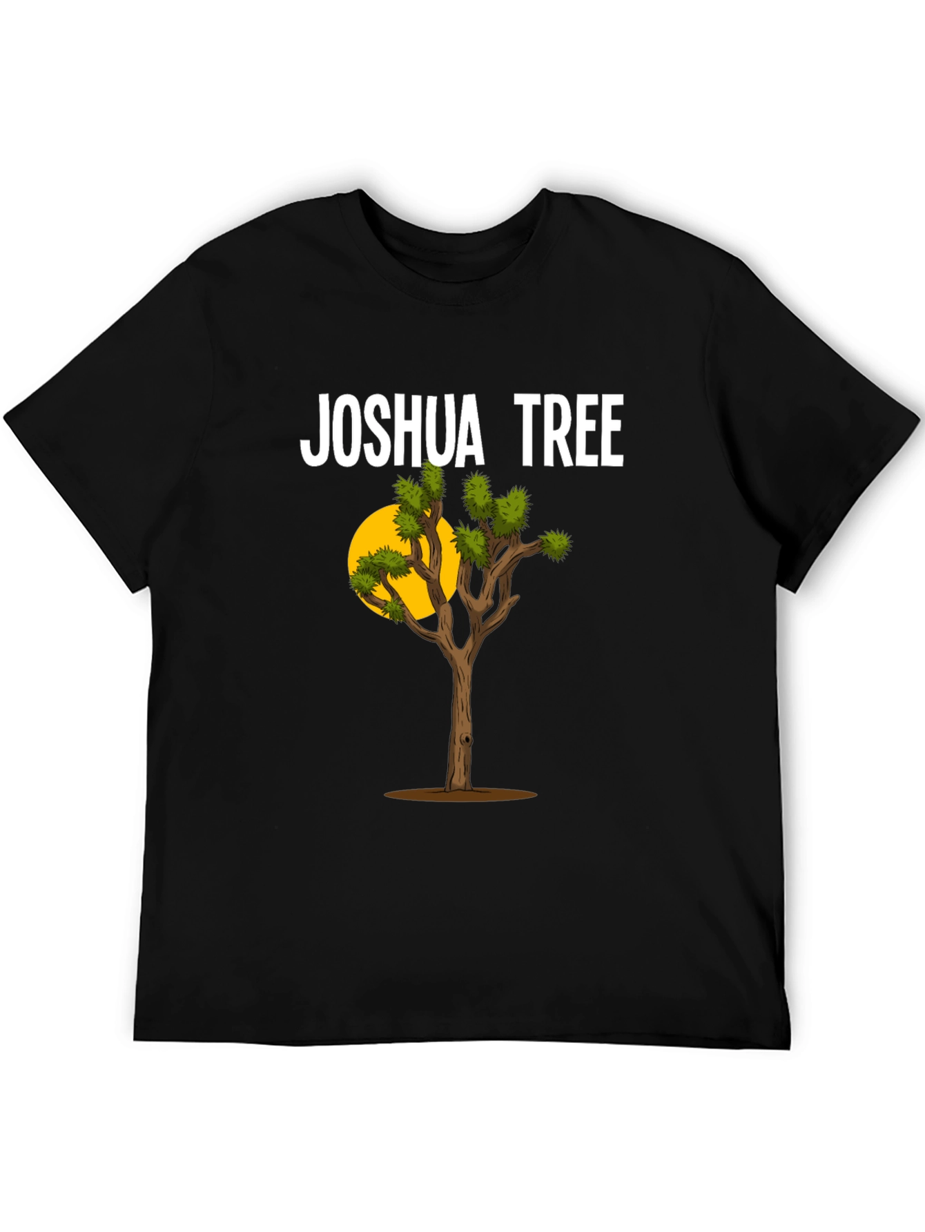 Joshua Tree Graphic T-Shirt - Black Cotton Blend