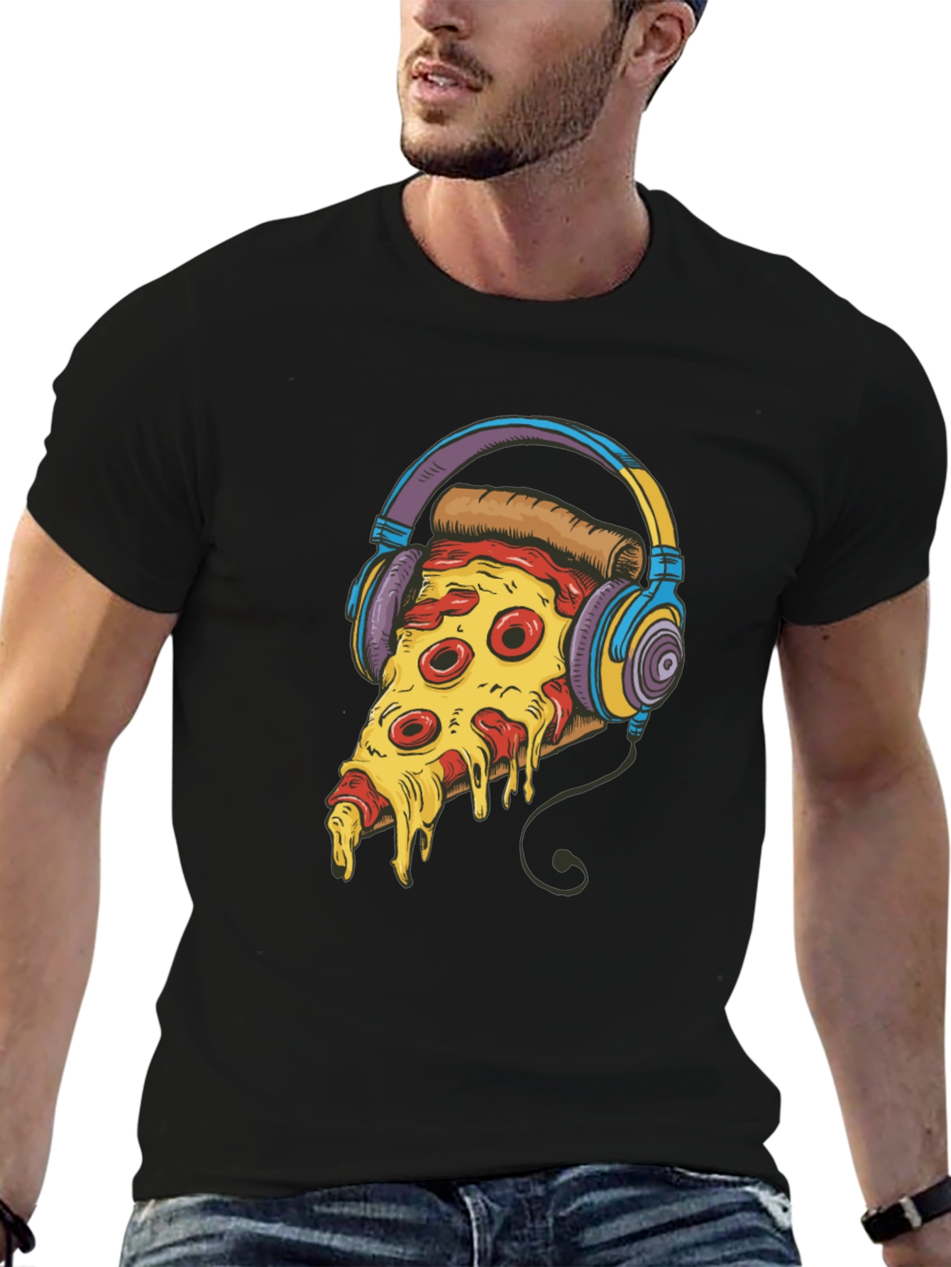 Pizza Slice Graphic T-Shirt - Foodie Fashion