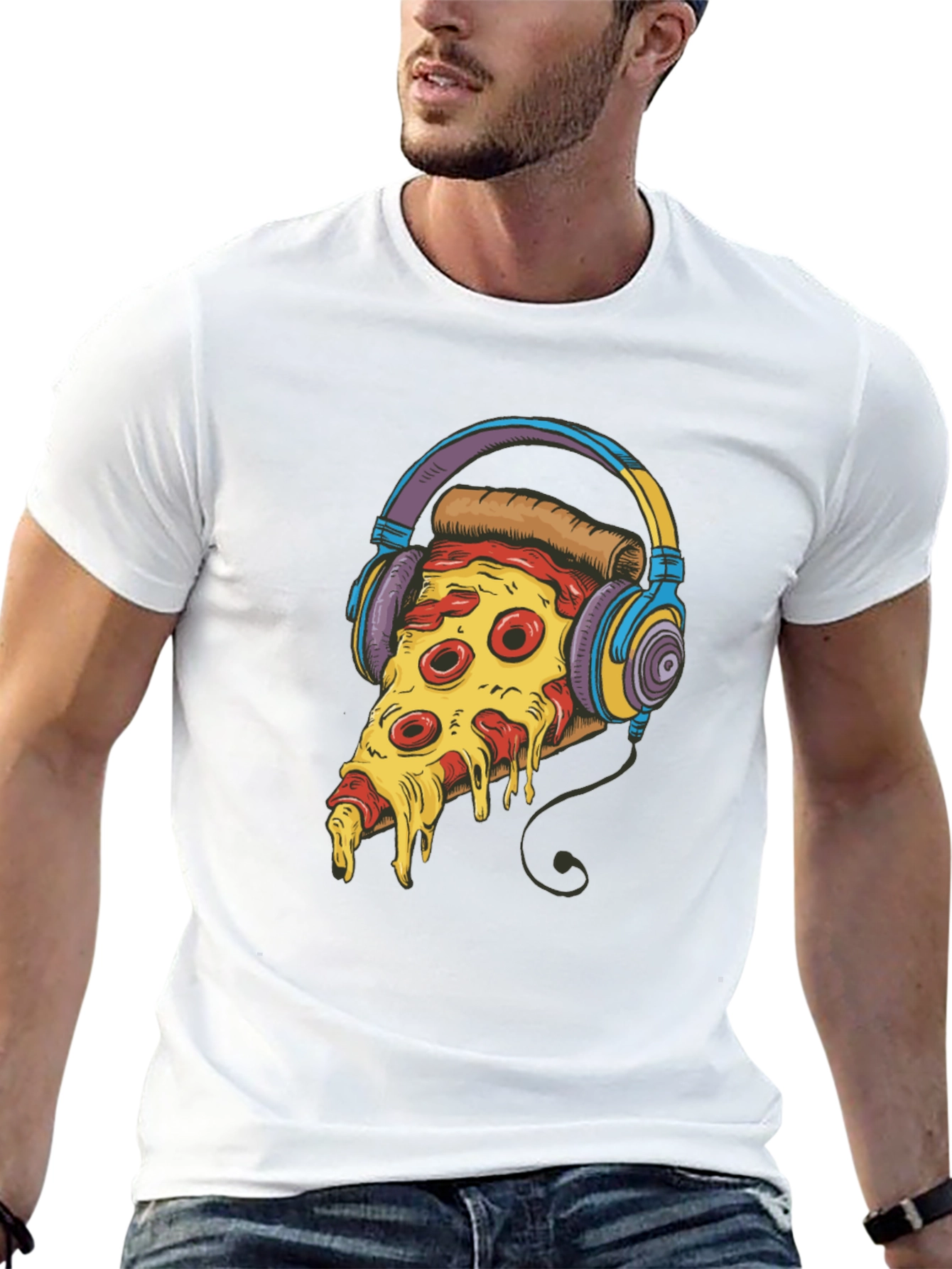 Pizza Slice Graphic T-Shirt - Foodie Fashion