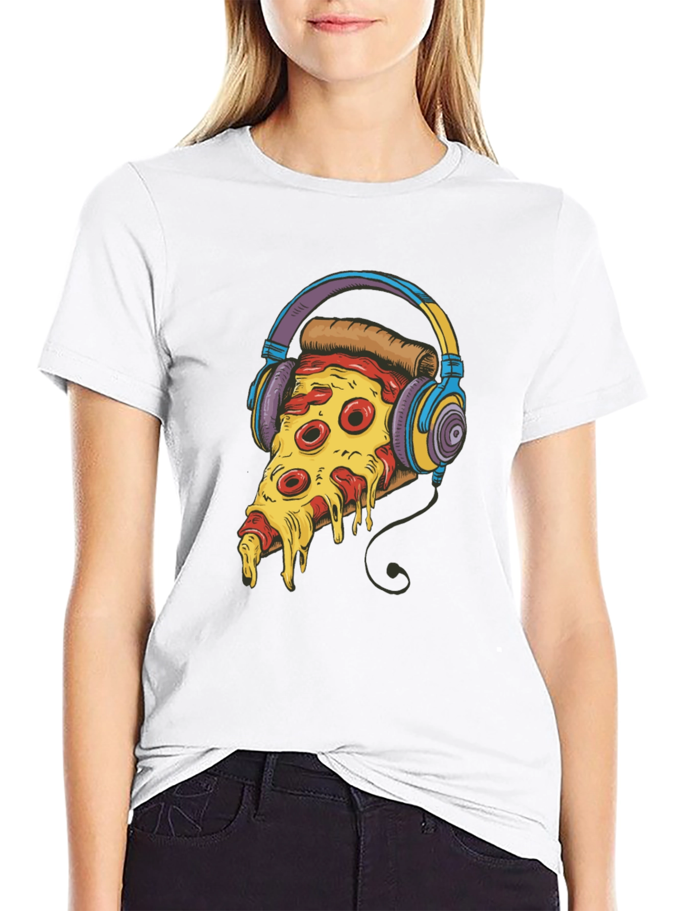 Pizza Slice Graphic T-Shirt - Foodie Fashion