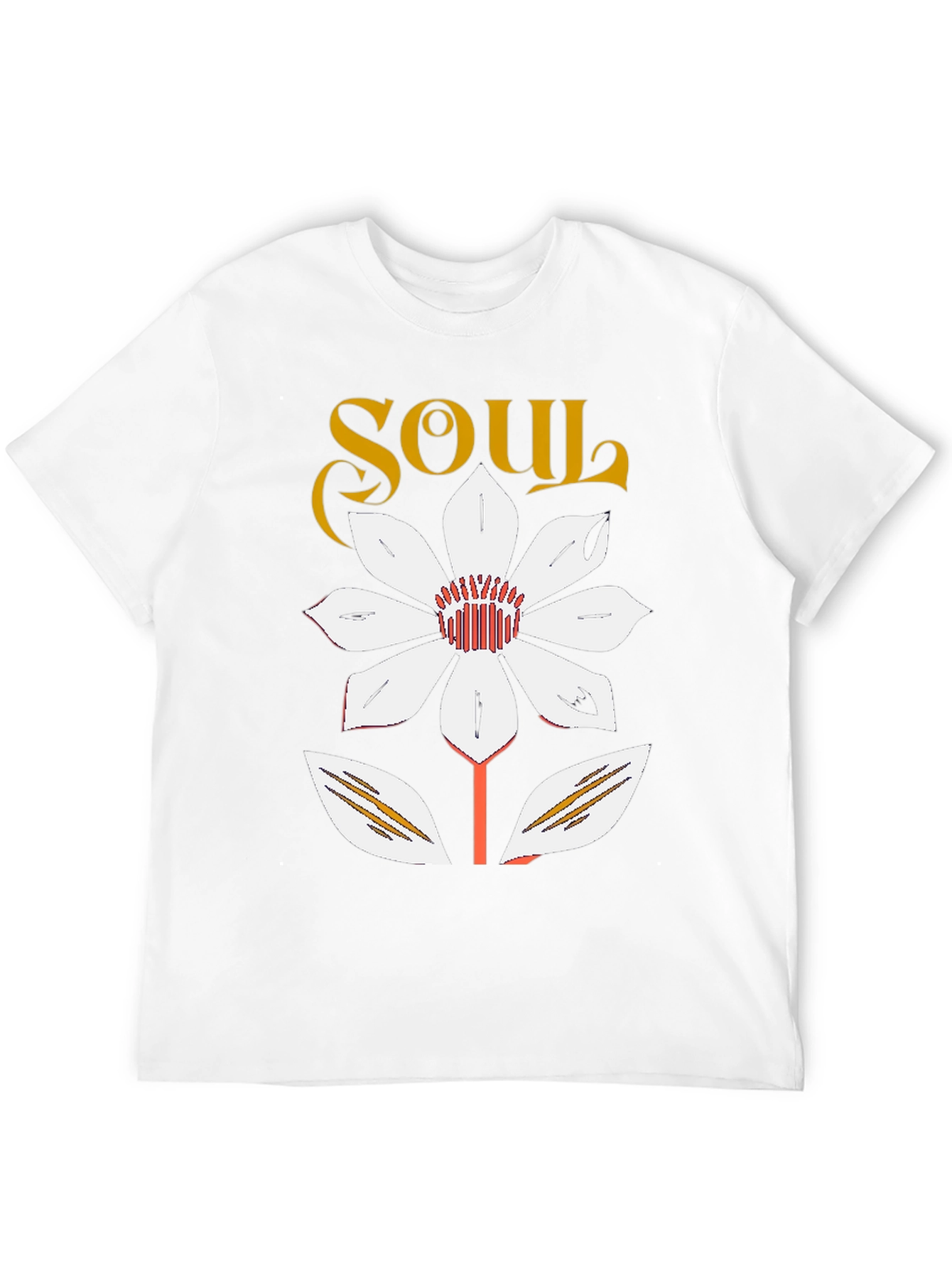 Soul Flower Graphic Tee - Trendy Casual Black T-Shirt