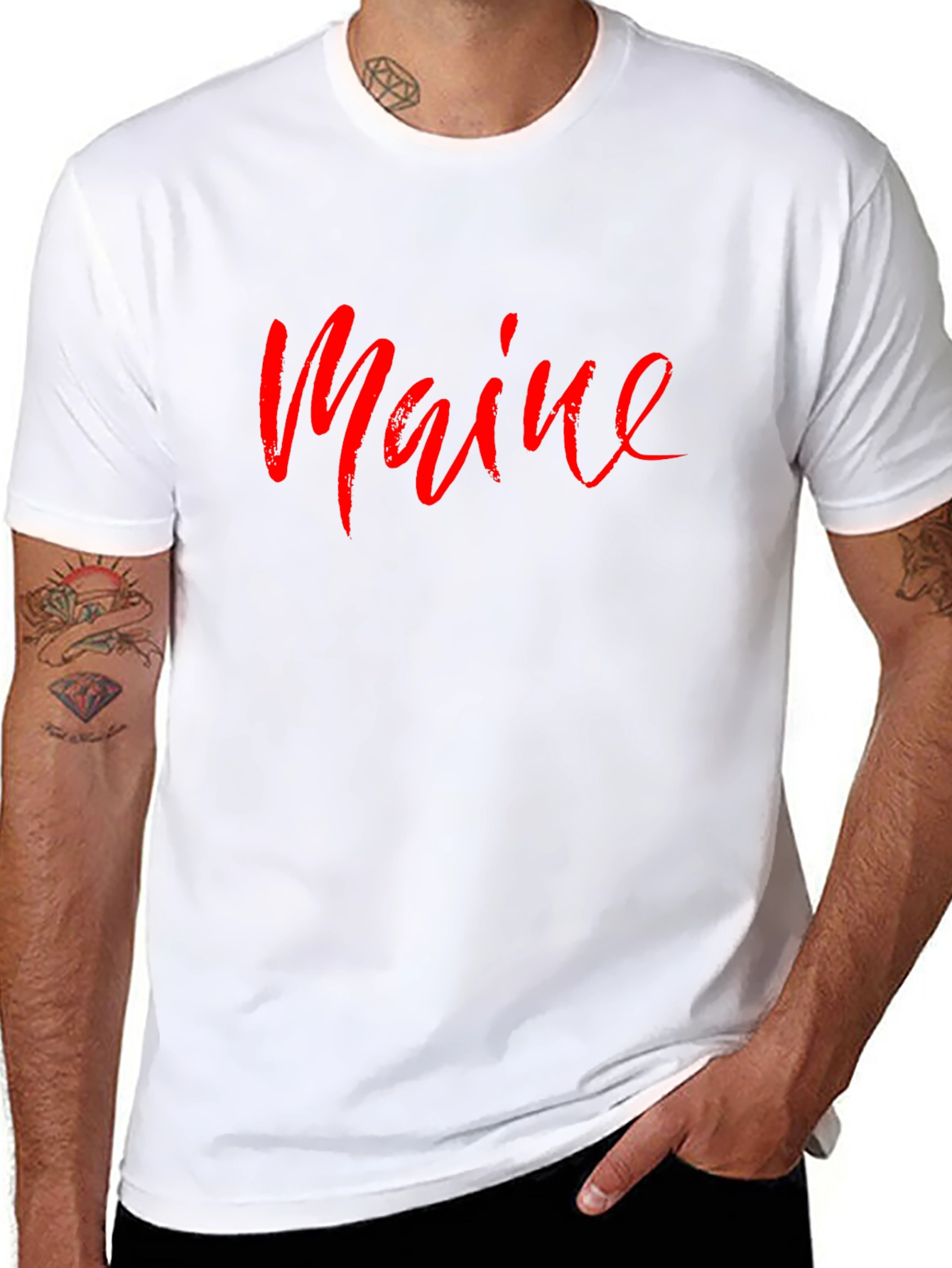 Maine Script T-Shirt - Stylish State Pride Tee