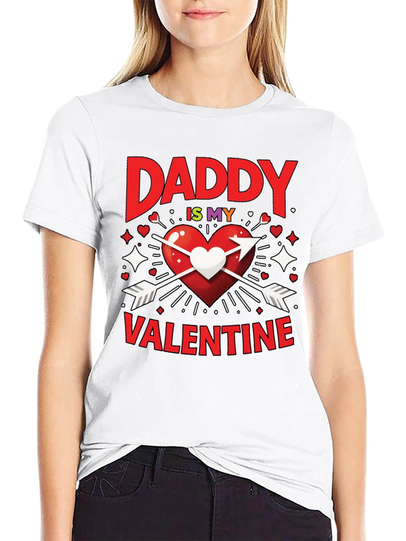 Daddy is My Valentine Graphic T-Shirt