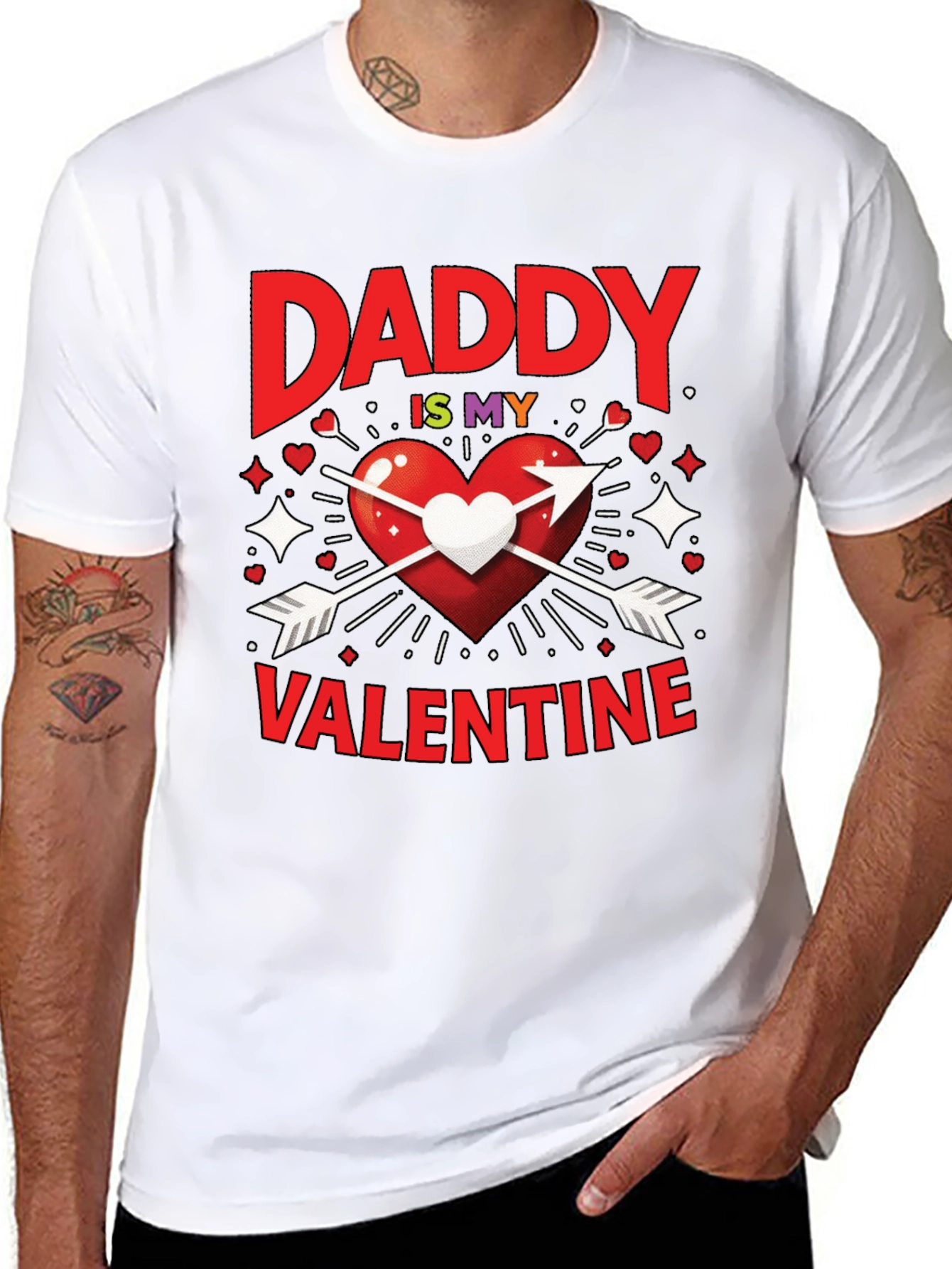 Daddy is My Valentine Graphic T-Shirt