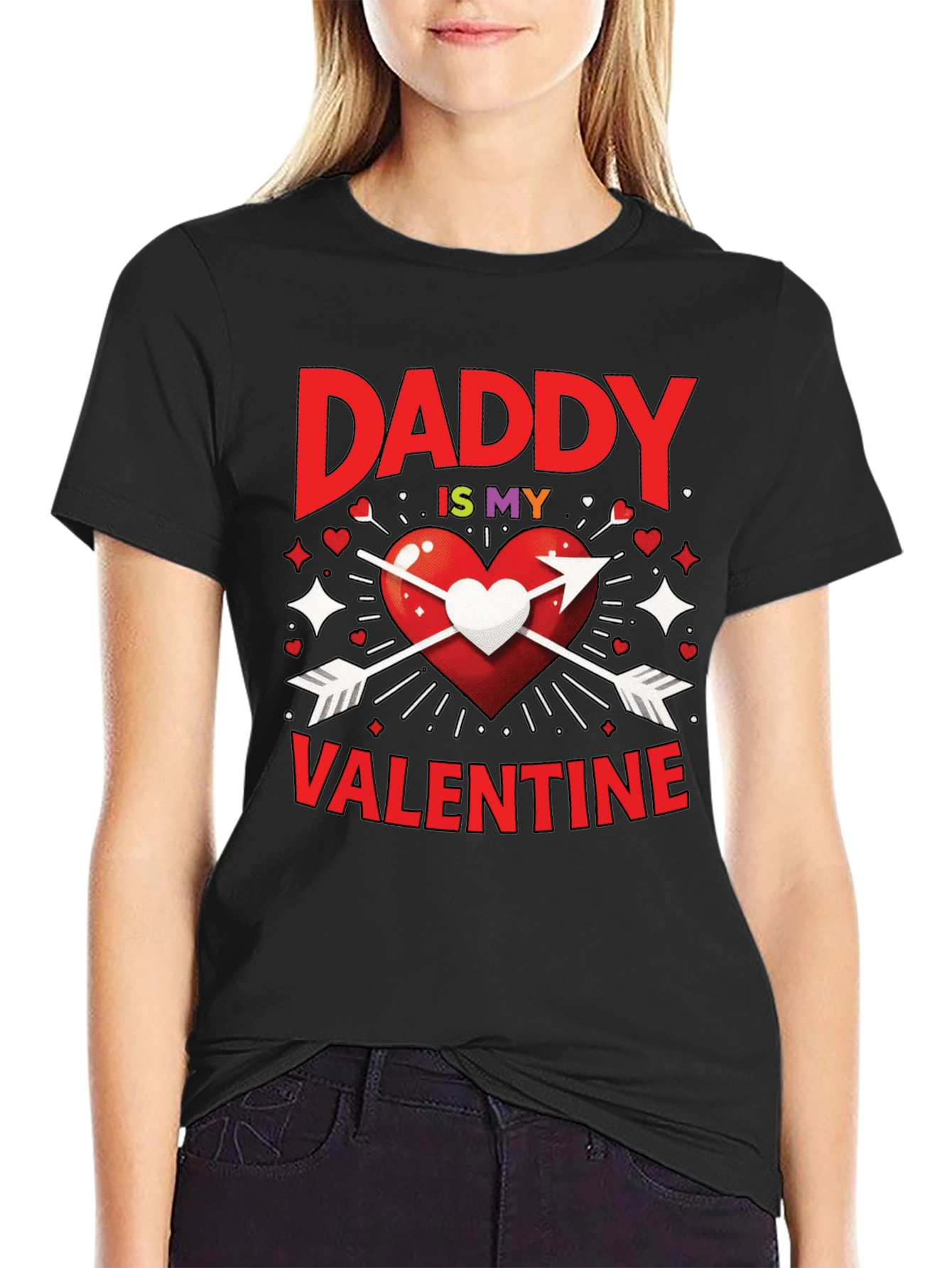 Daddy is My Valentine Graphic T-Shirt