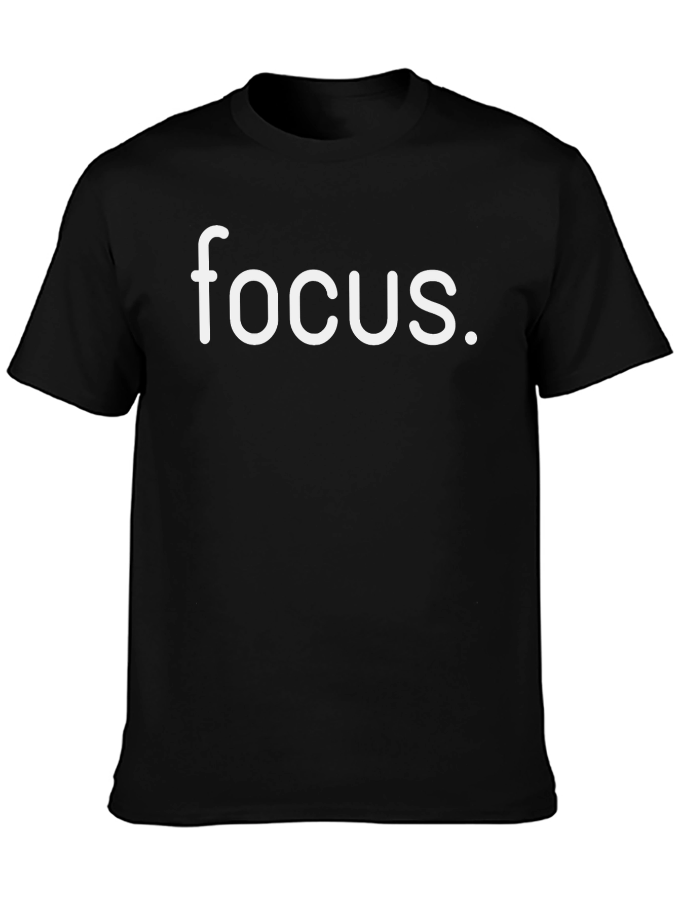 Focus Graphic Tee - Stylish Black T-Shirt