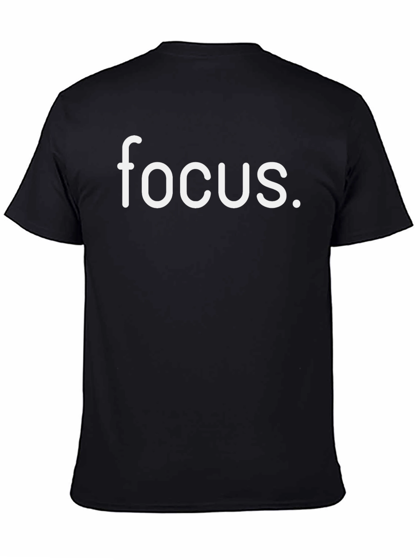Focus Graphic Tee - Stylish Black T-Shirt