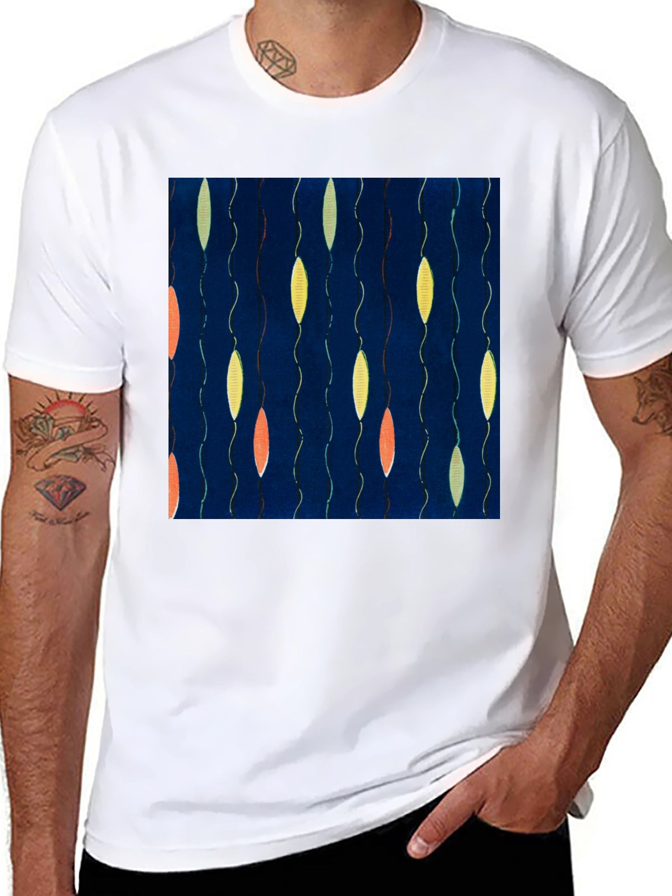Abstract Pattern T-Shirt - Unique Graphic Tee