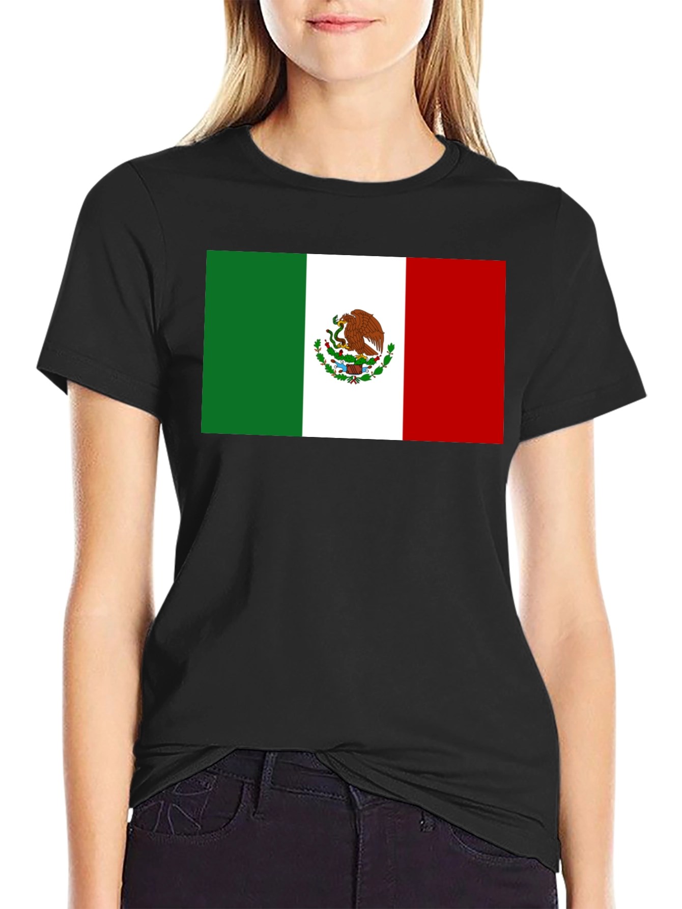 Mexico Flag T-Shirt - Black - National Pride