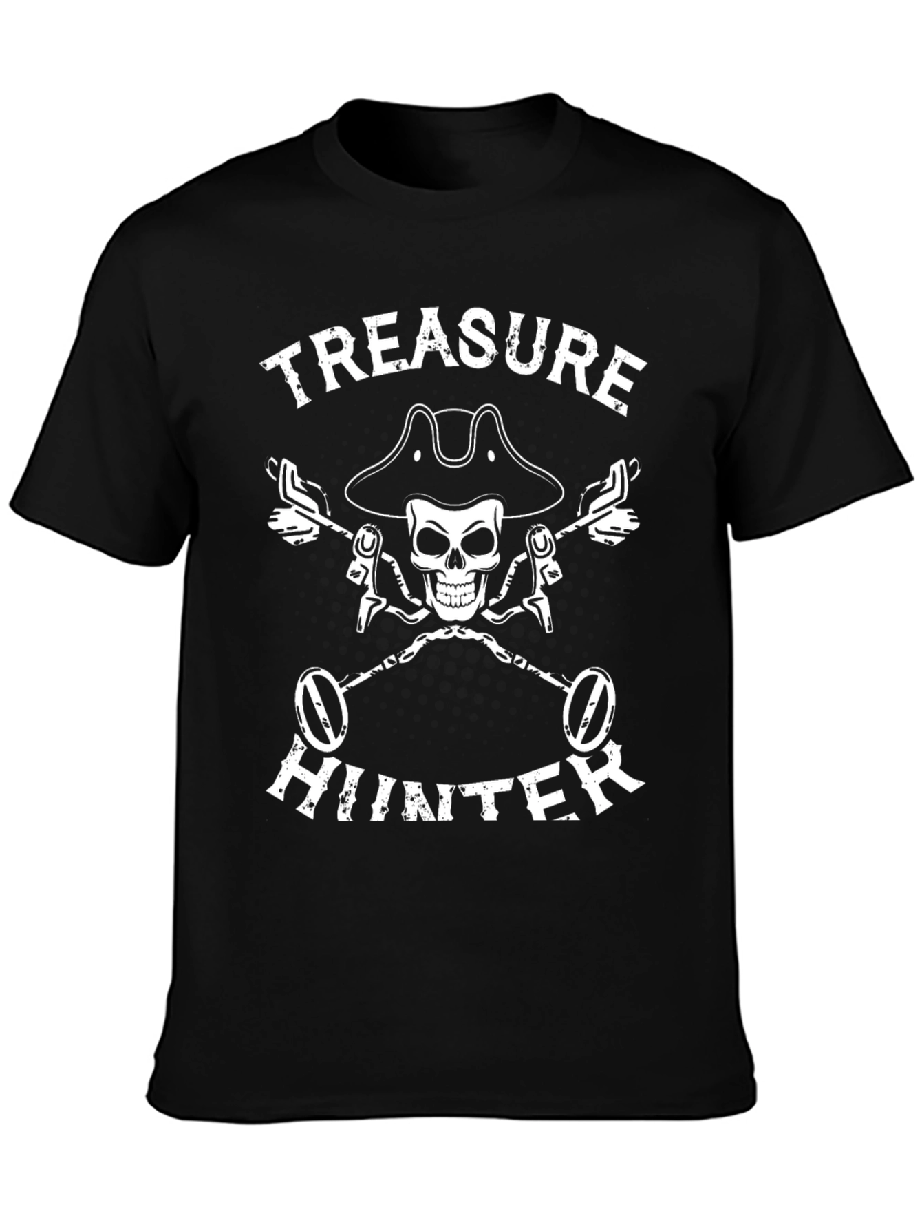 Treasure Hunter Skull T-Shirt - Metal Detecting Tee