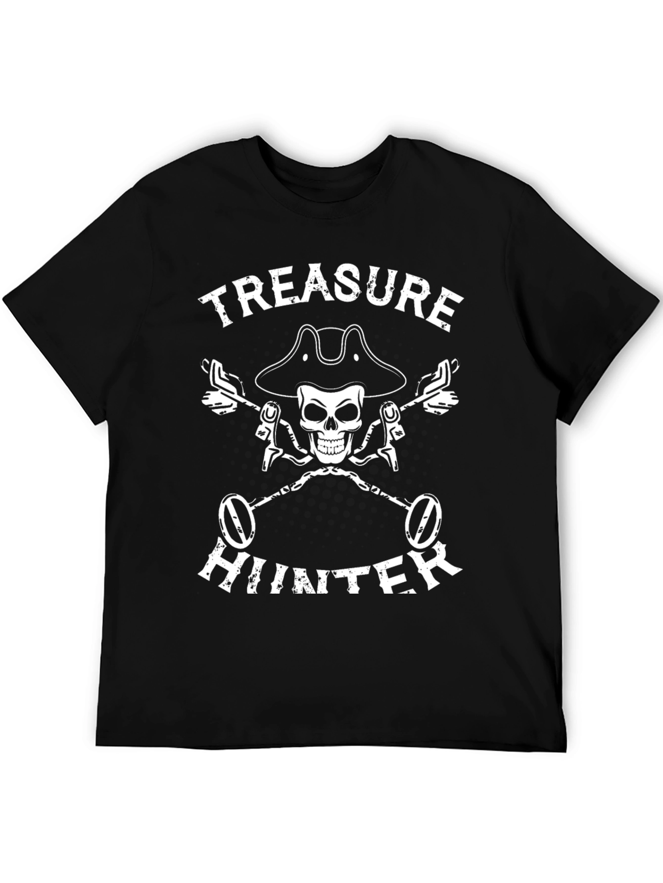 Treasure Hunter Skull T-Shirt - Metal Detecting Tee