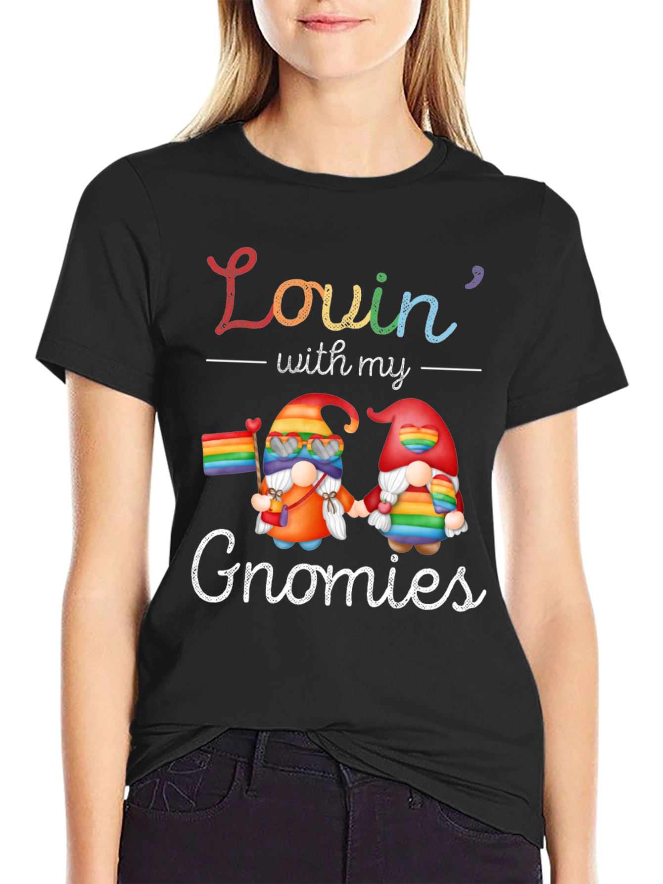 Lovin With My Gnomies Pride T-Shirt