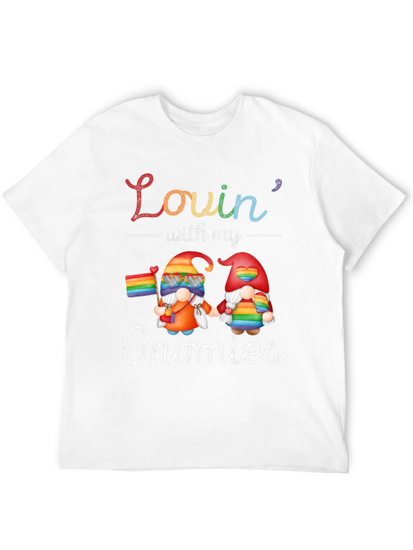 Lovin With My Gnomies Pride T-Shirt