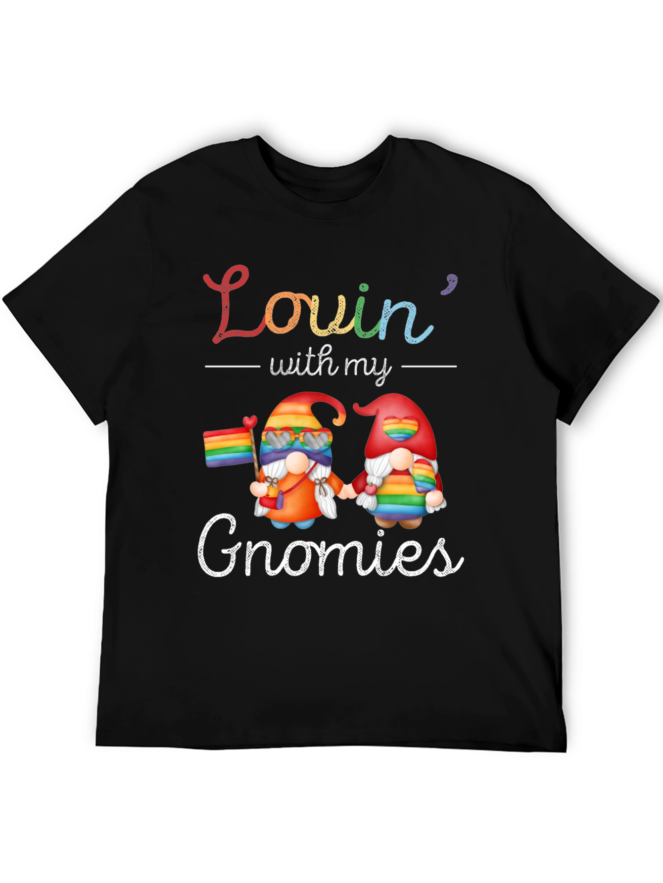 Lovin With My Gnomies Pride T-Shirt