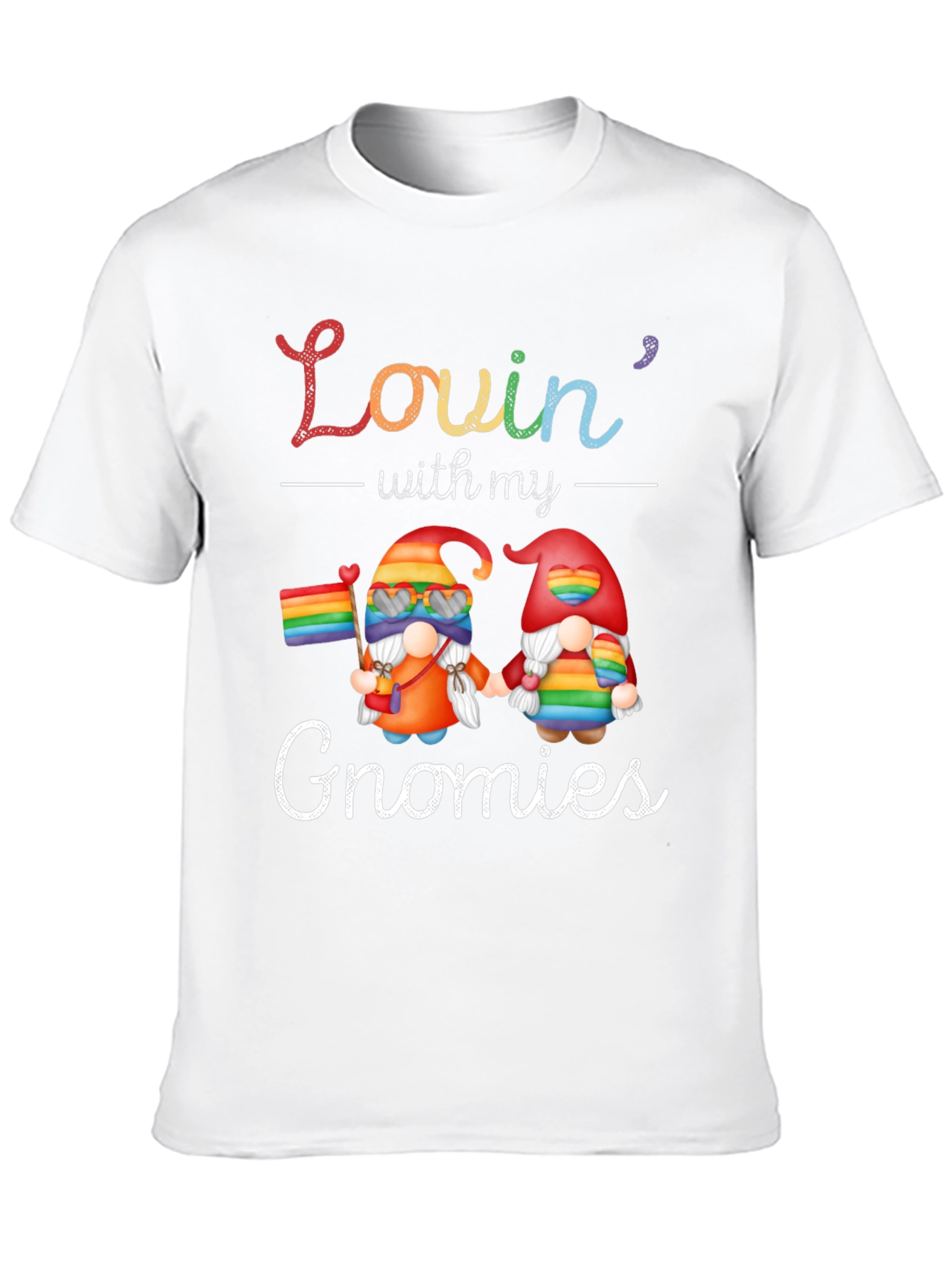 Lovin With My Gnomies Pride T-Shirt