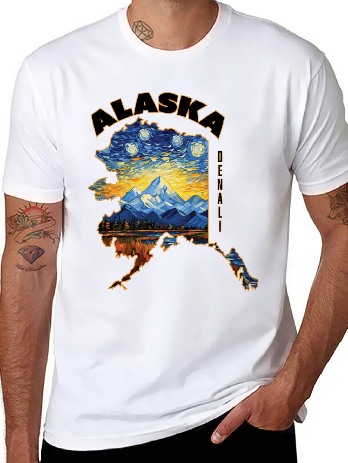 Alaska Denali Graphic Tee - State Pride T-Shirt