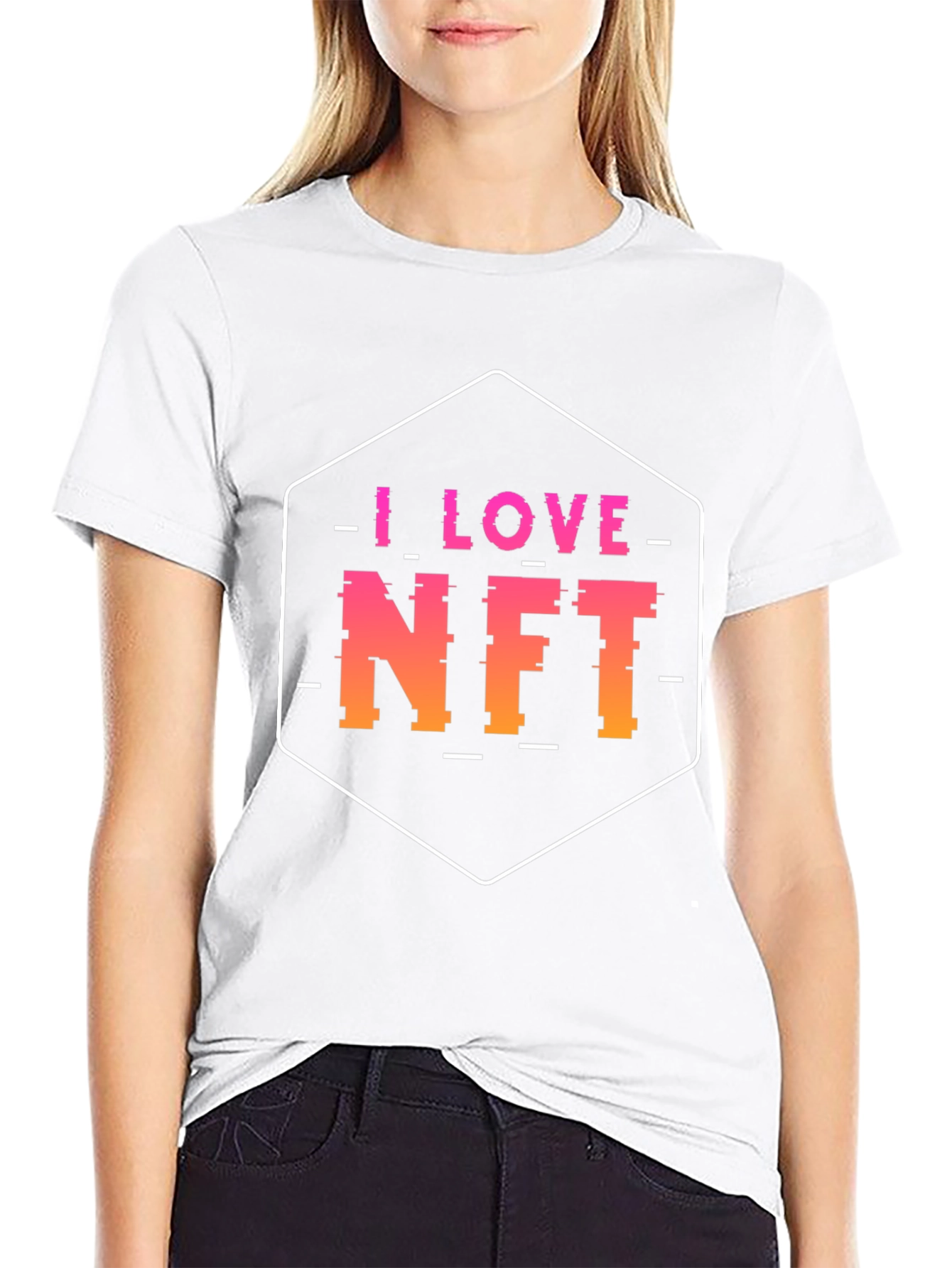 I Love NFT Black T-Shirt