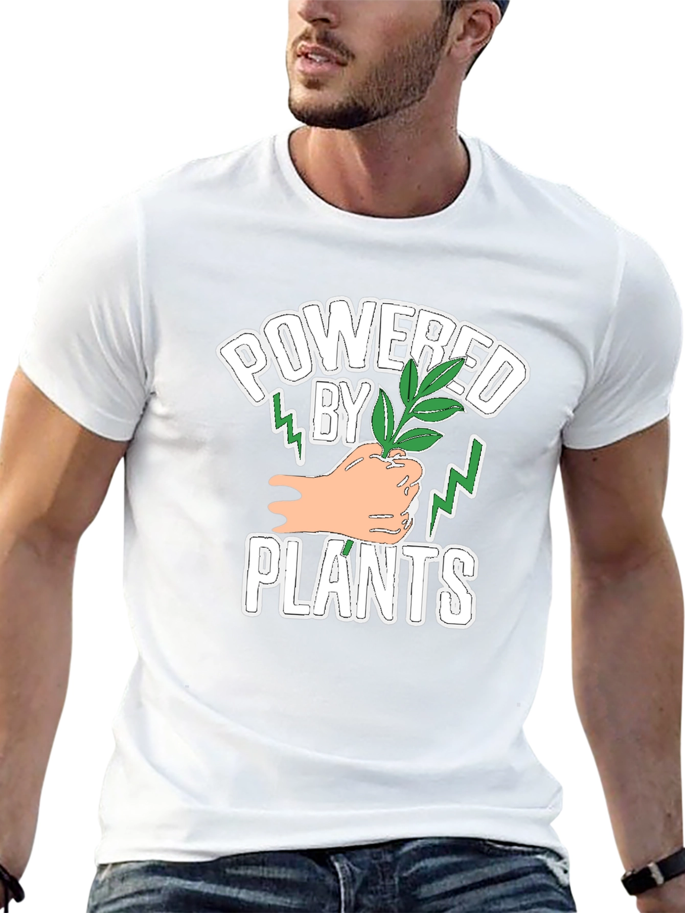 Powered by Plants T-Shirt - Vegan Strong