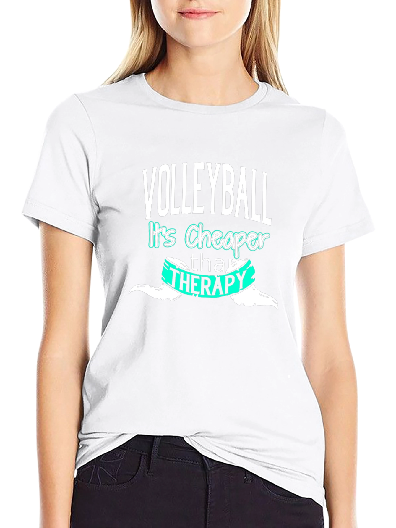 Volleyball Cheaper Than Therapy T-Shirt