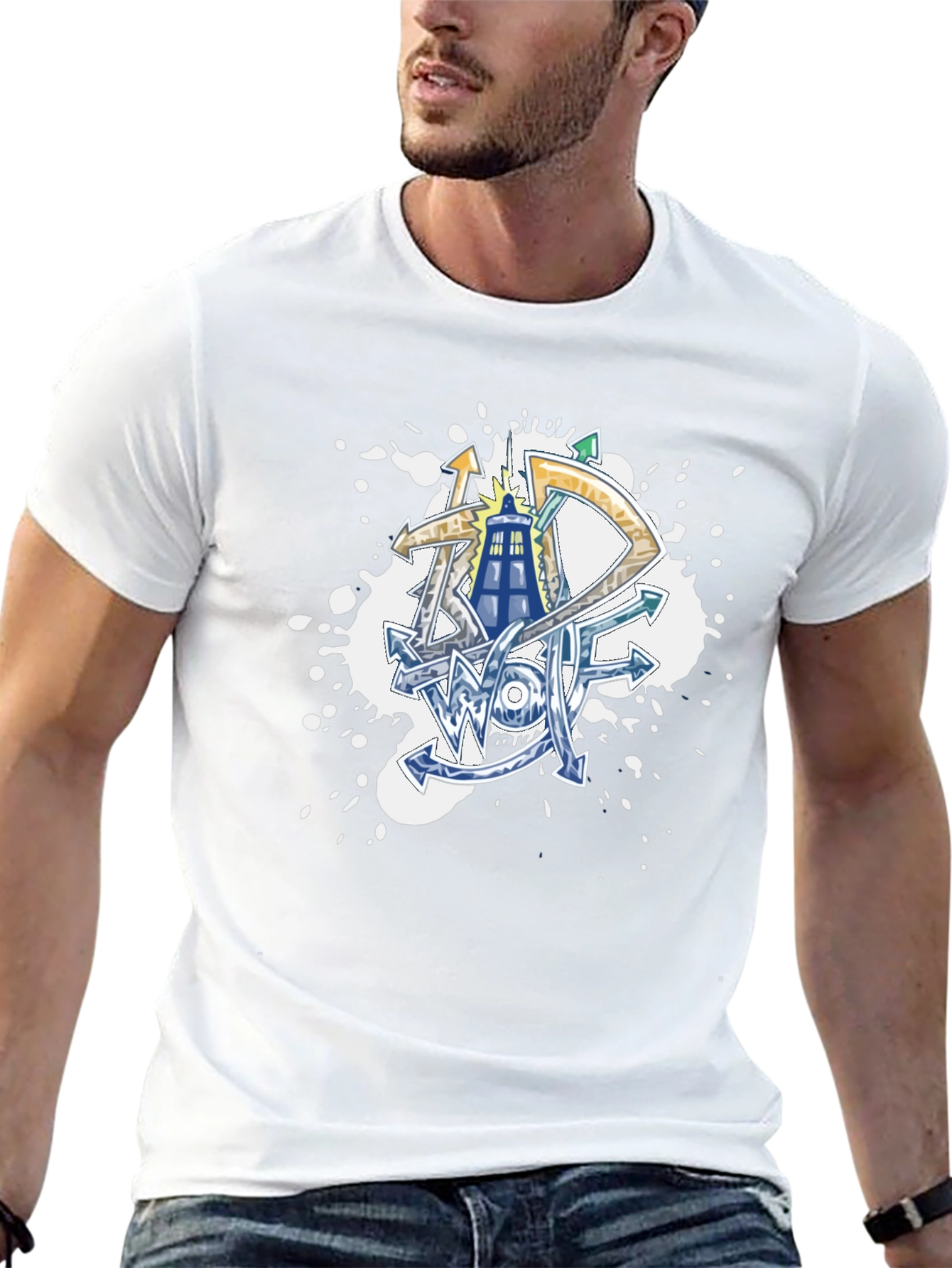 Doctor Who Graffiti Art Black T-Shirt