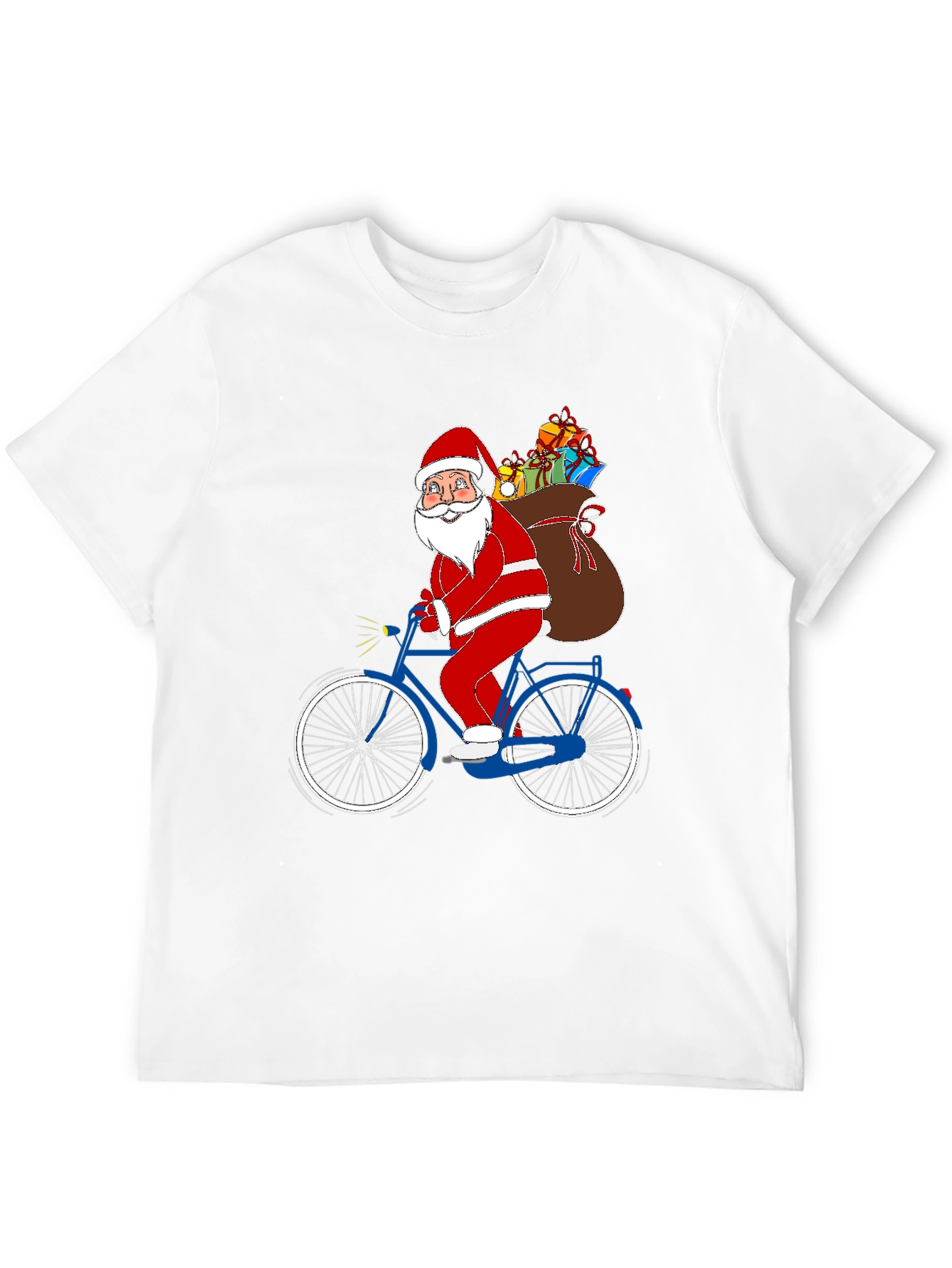 Santa on Bike Graphic Tee