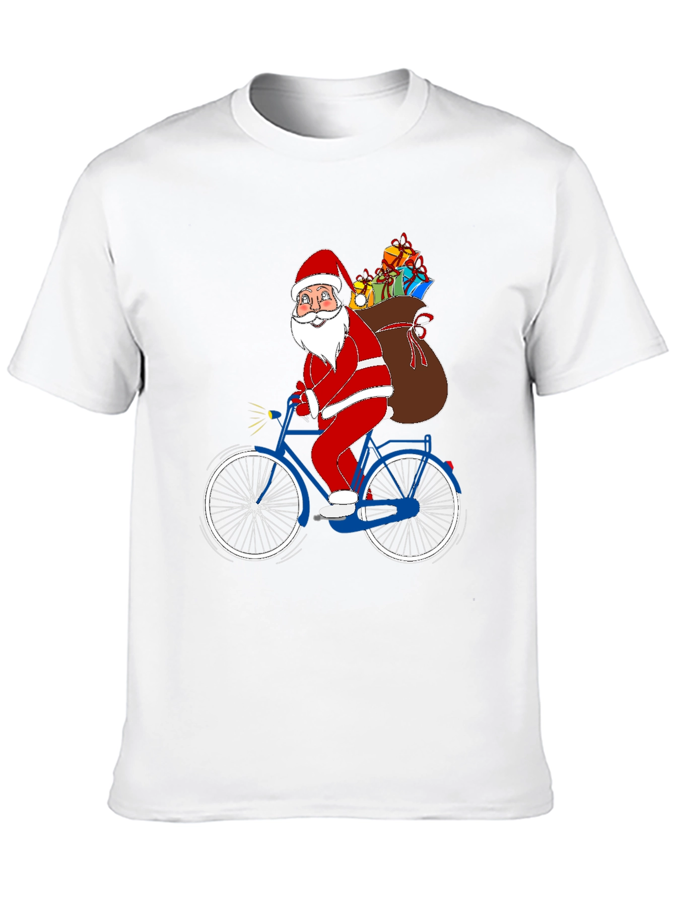 Santa on Bike Graphic Tee