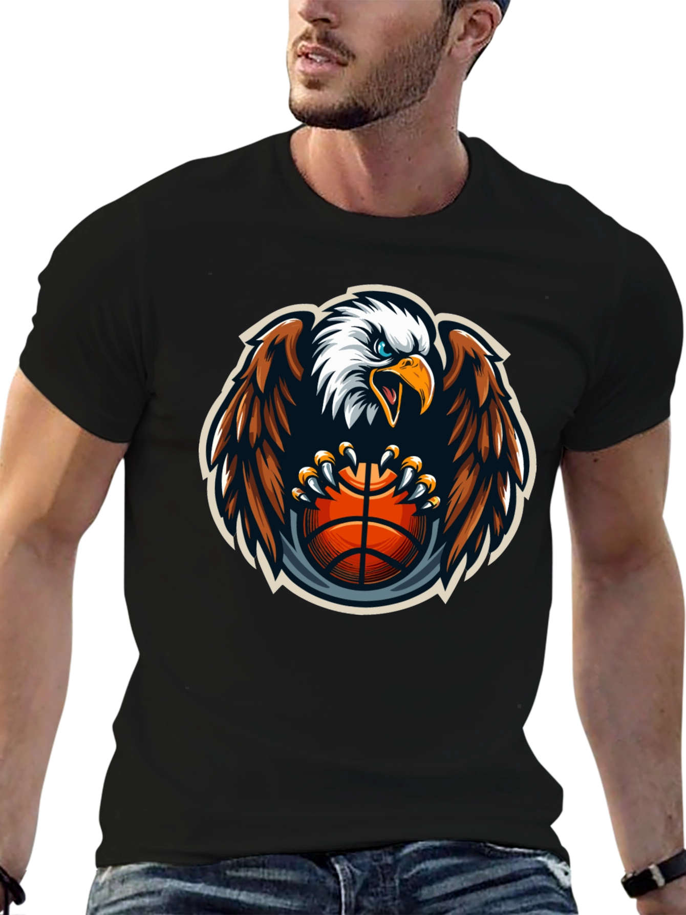 Eagle Basketball Graphic T-Shirt