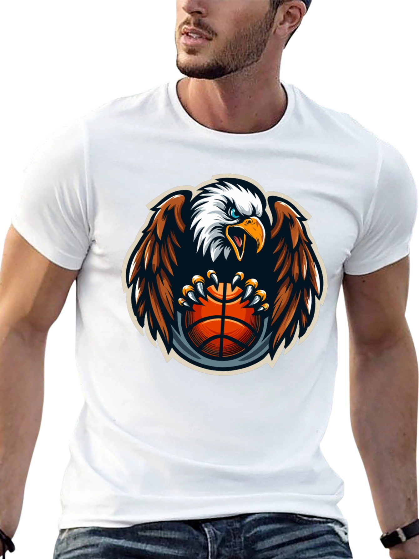 Eagle Basketball Graphic T-Shirt