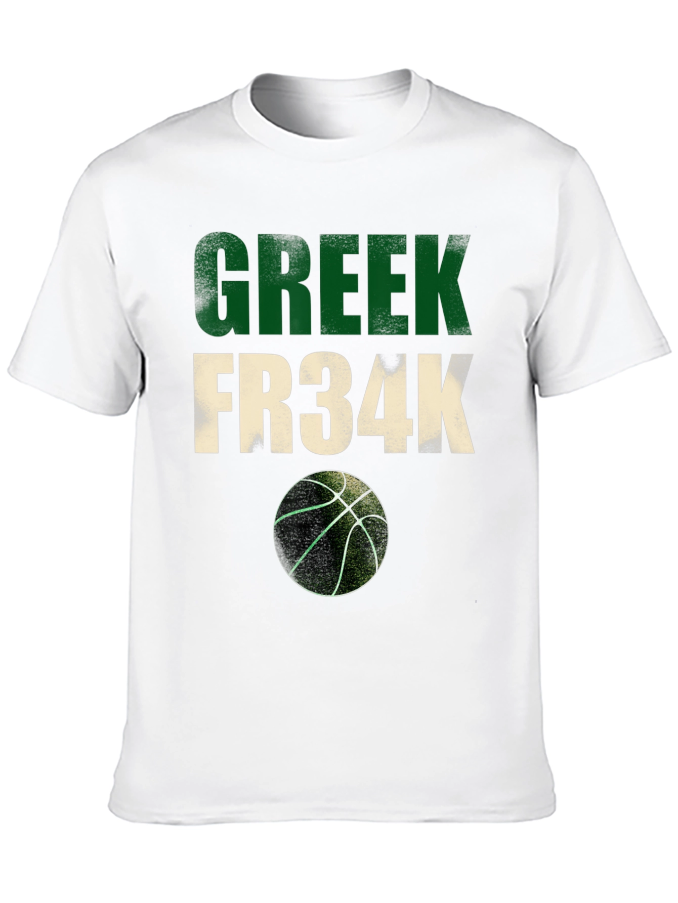 Greek Fr34k Basketball Graphic Tee