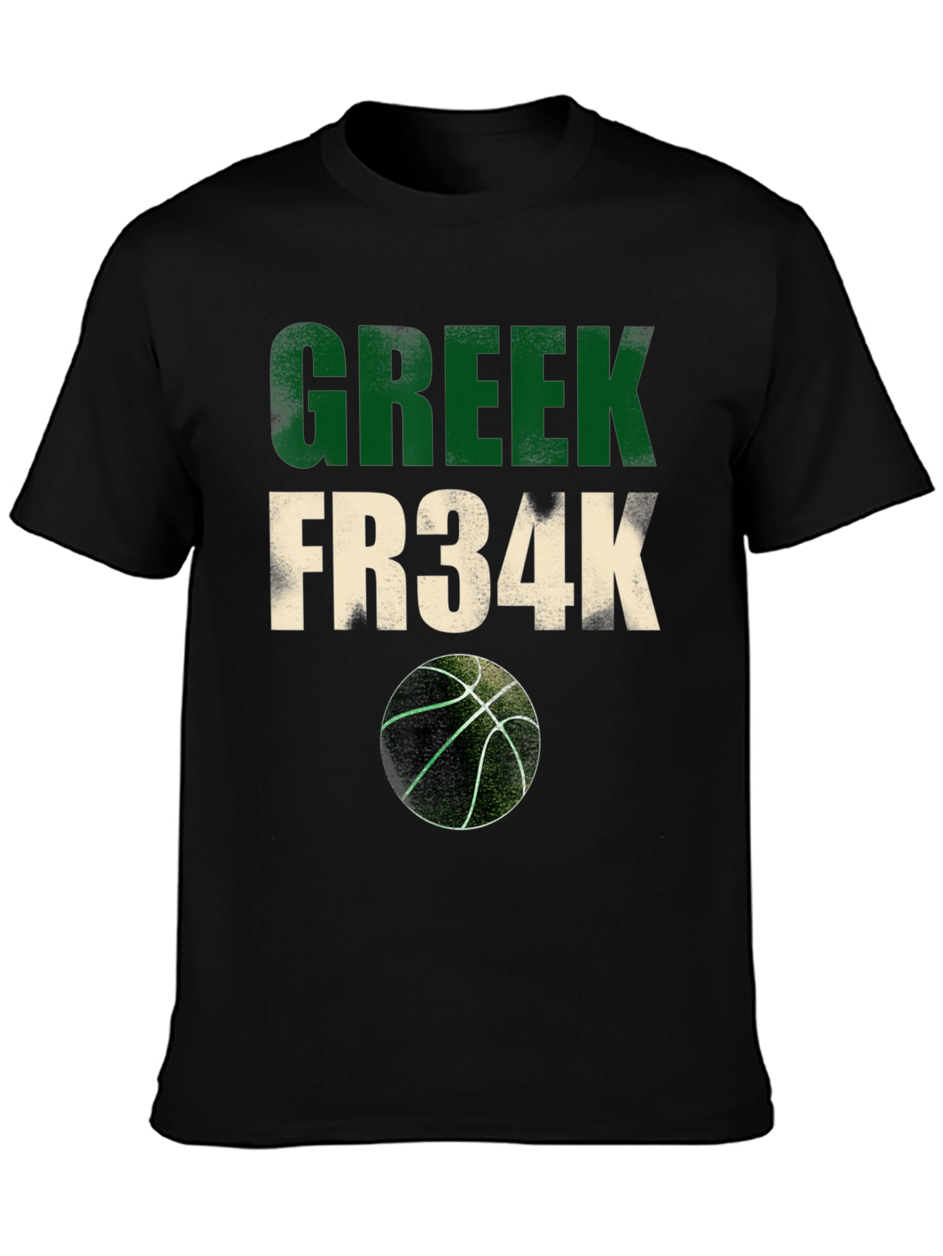 Greek Fr34k Basketball Graphic Tee