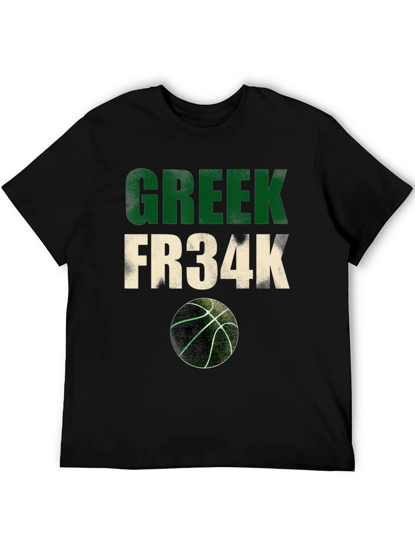 Greek Fr34k Basketball Graphic Tee