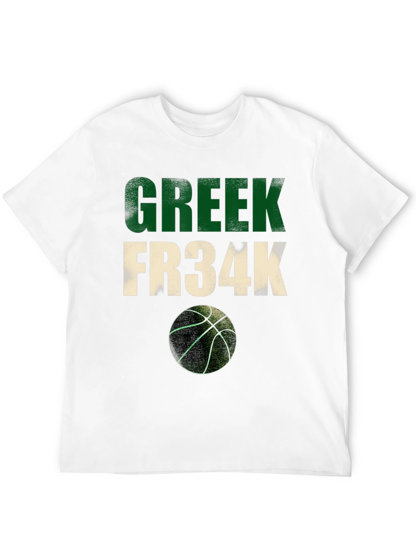 Greek Fr34k Basketball Graphic Tee