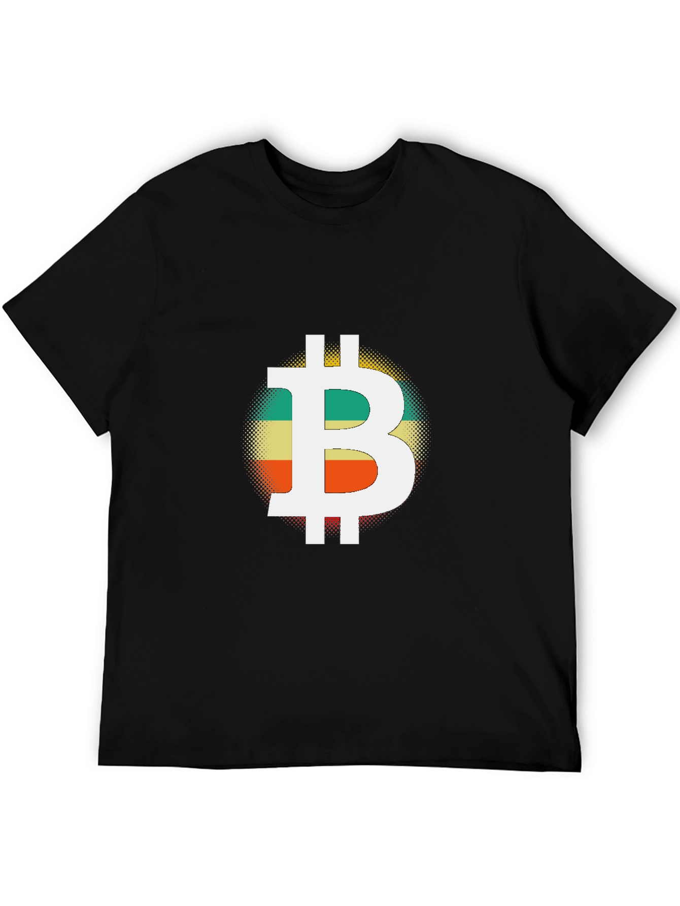 Bitcoin Retro Graphic Black T-Shirt