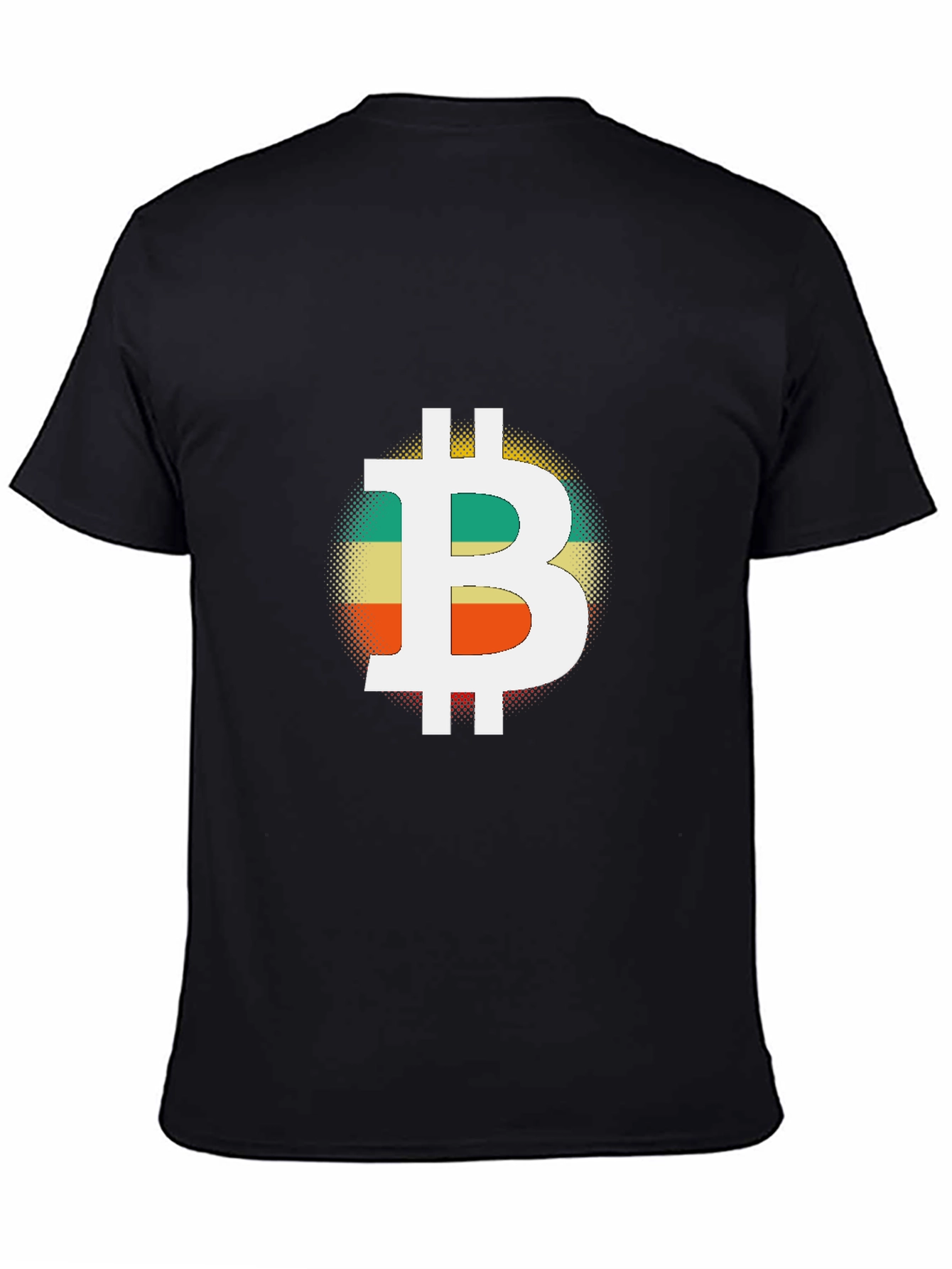 Bitcoin Retro Graphic Black T-Shirt