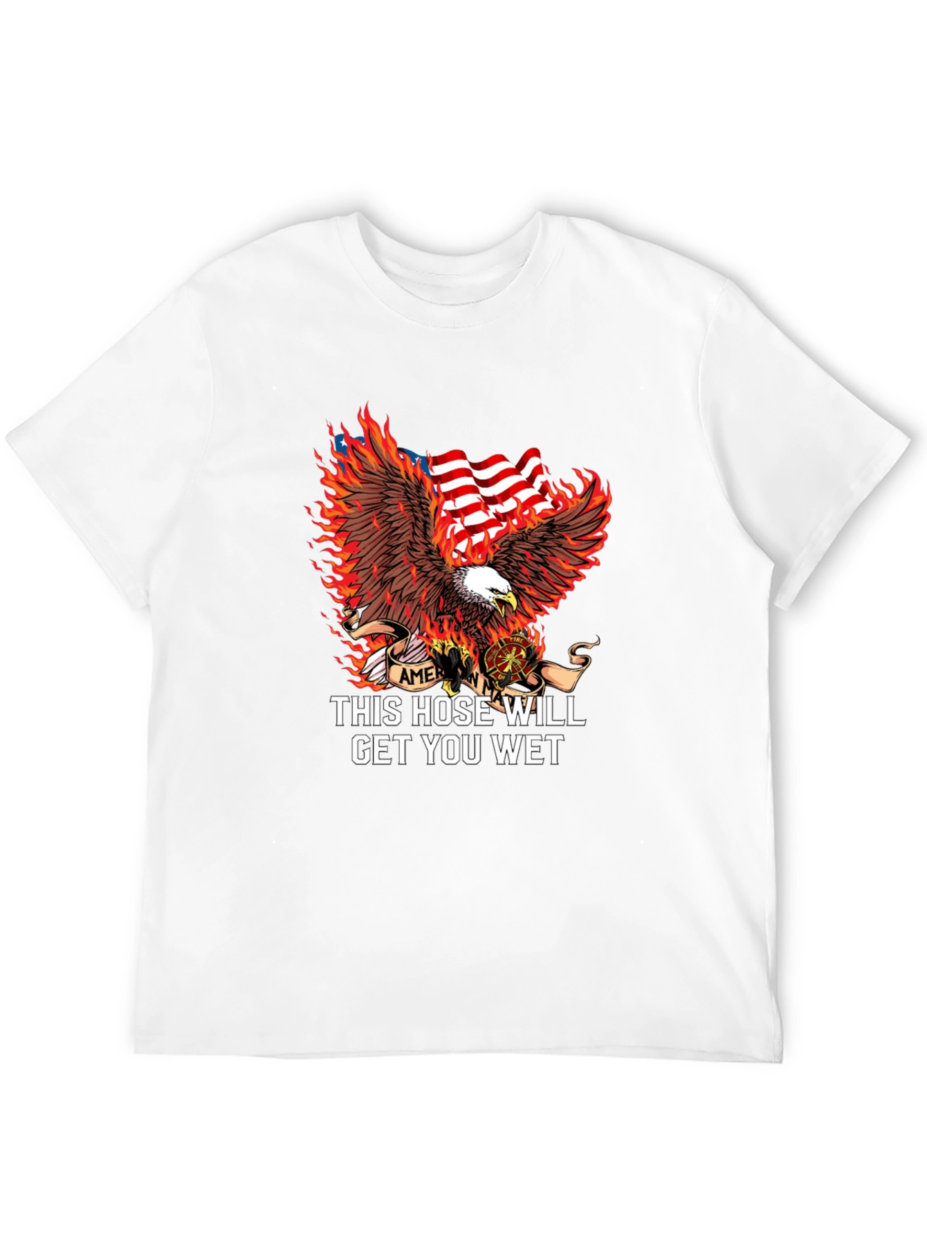 American Firefighter Eagle T-Shirt