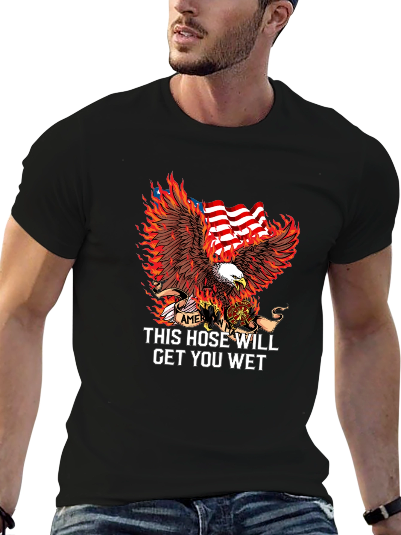 American Firefighter Eagle T-Shirt