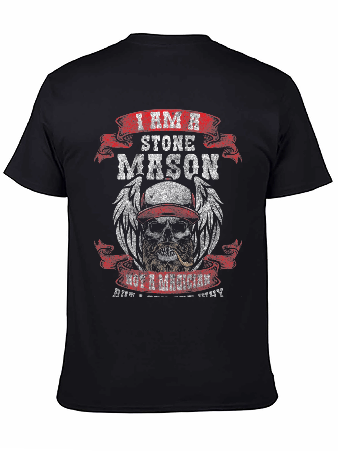 Stone Mason Skull Graphic T-Shirt