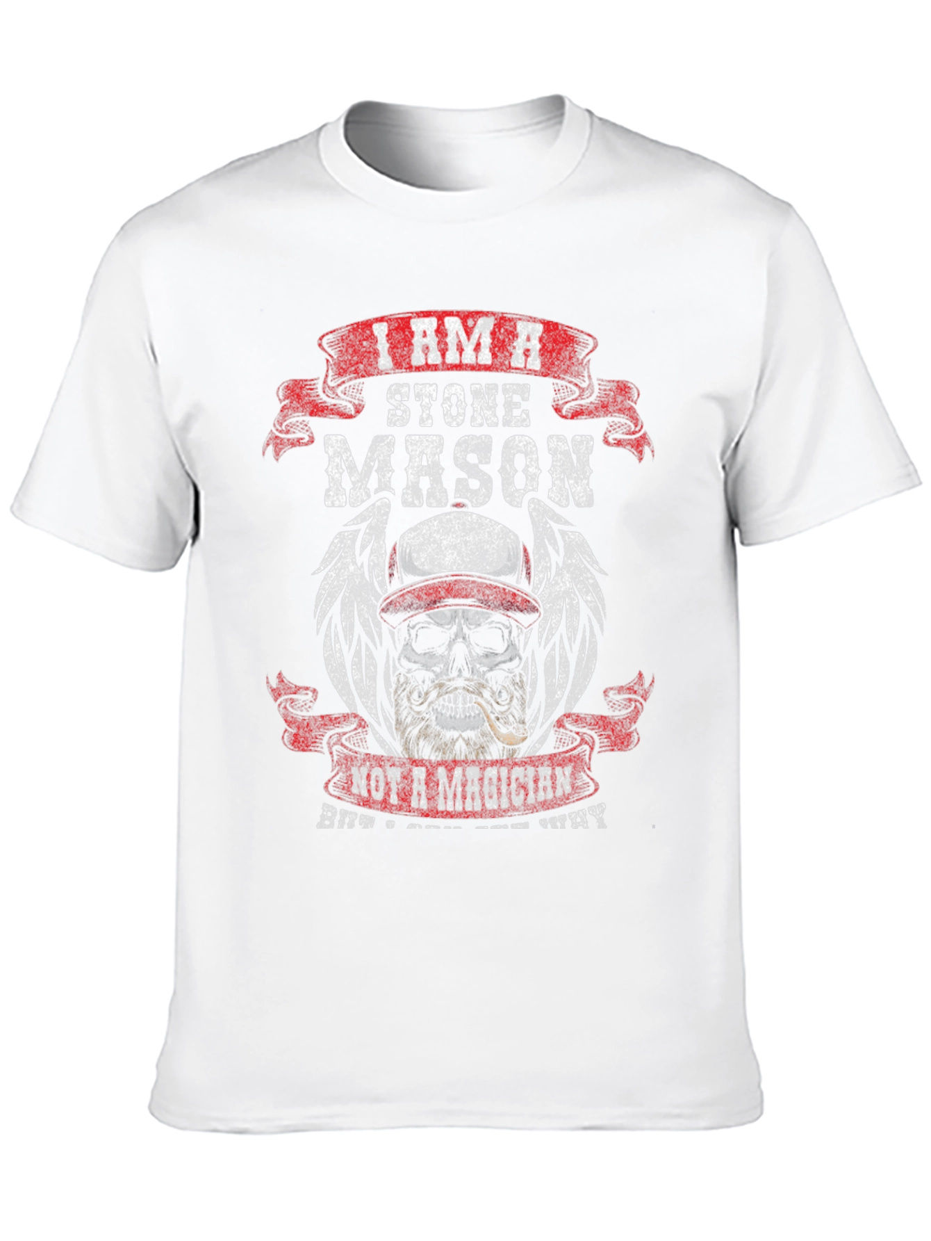 Stone Mason Skull Graphic T-Shirt