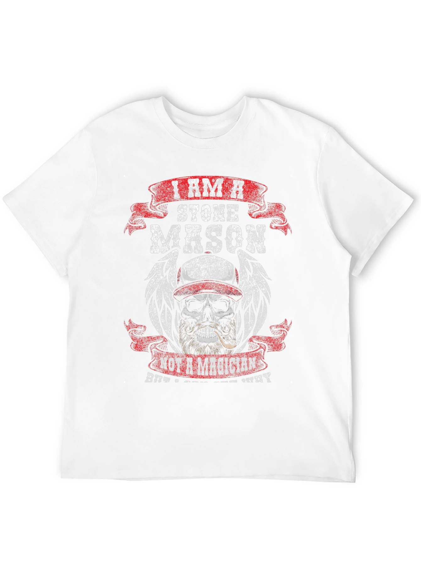 Stone Mason Skull Graphic T-Shirt
