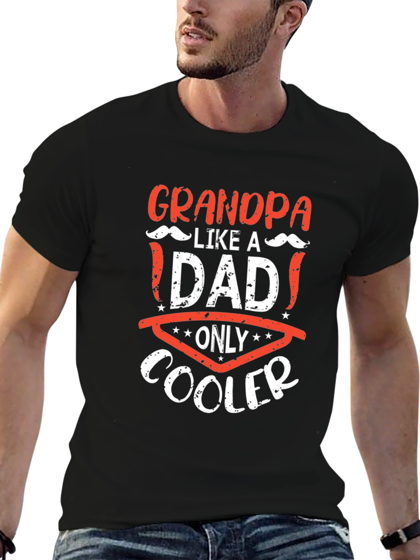 Grandpa Like A Dad Only Cooler T-Shirt