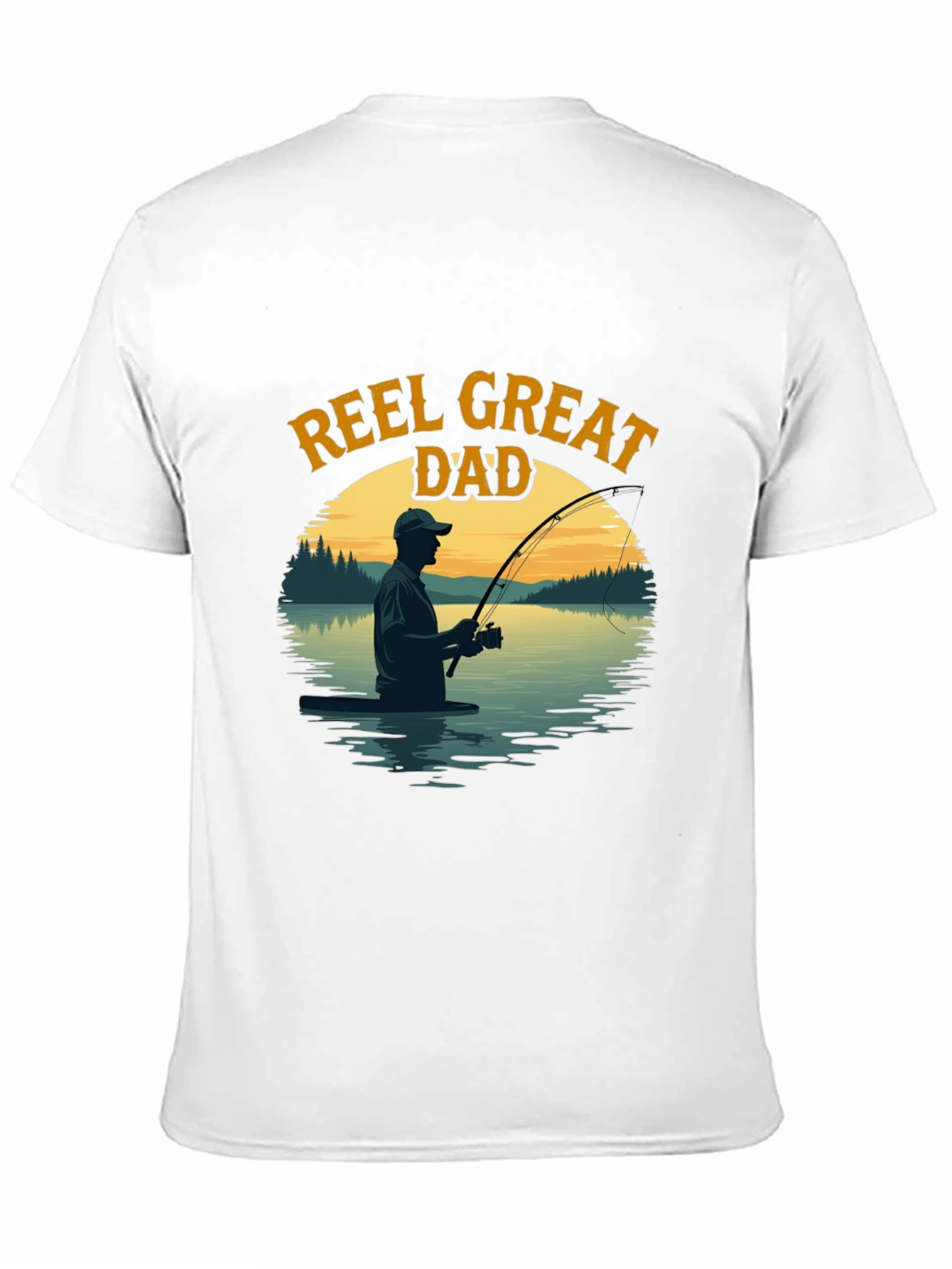 Reel Great Dad Fishing Graphic T-Shirt